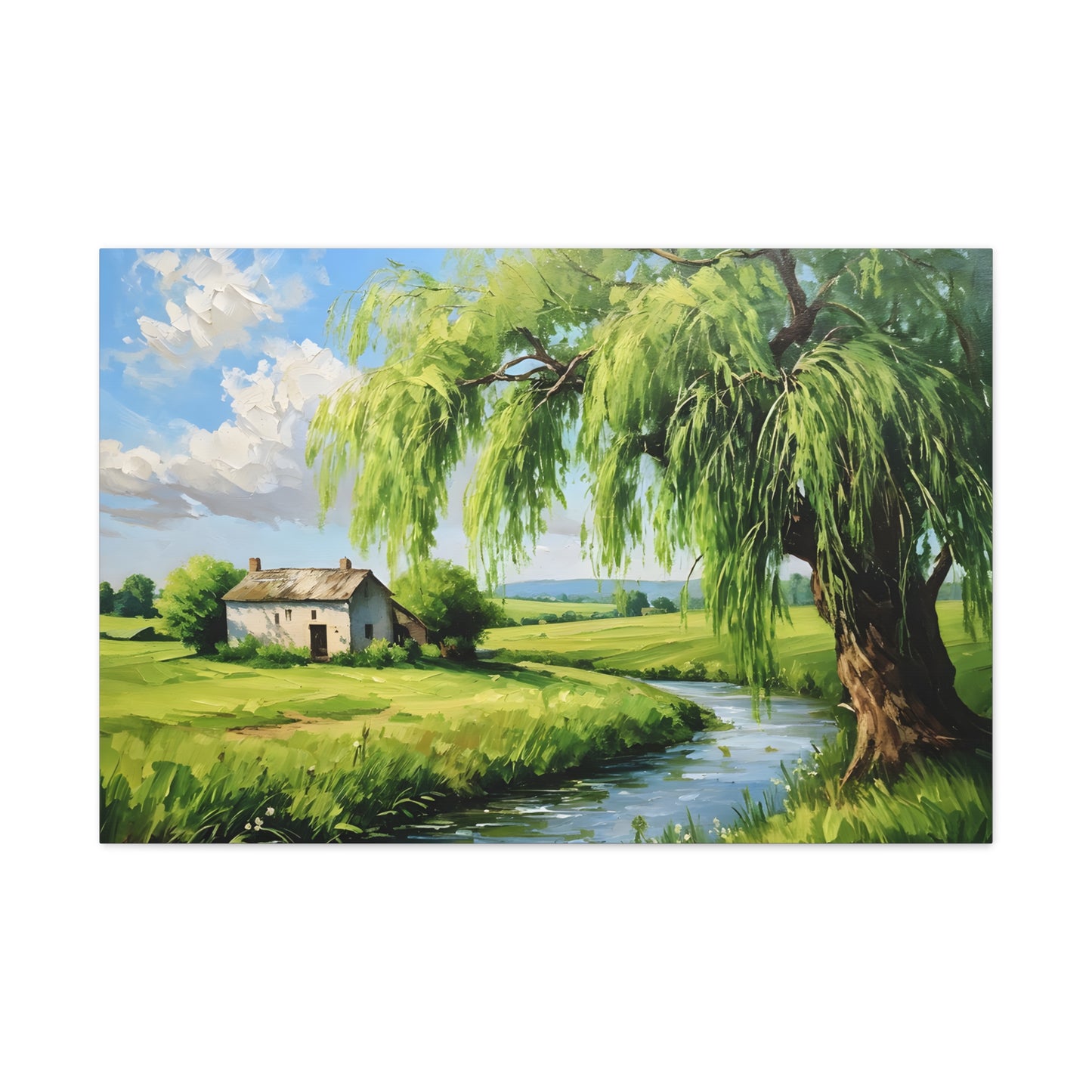 Peaceful Haven: Classic Oil Painting Wall Décor