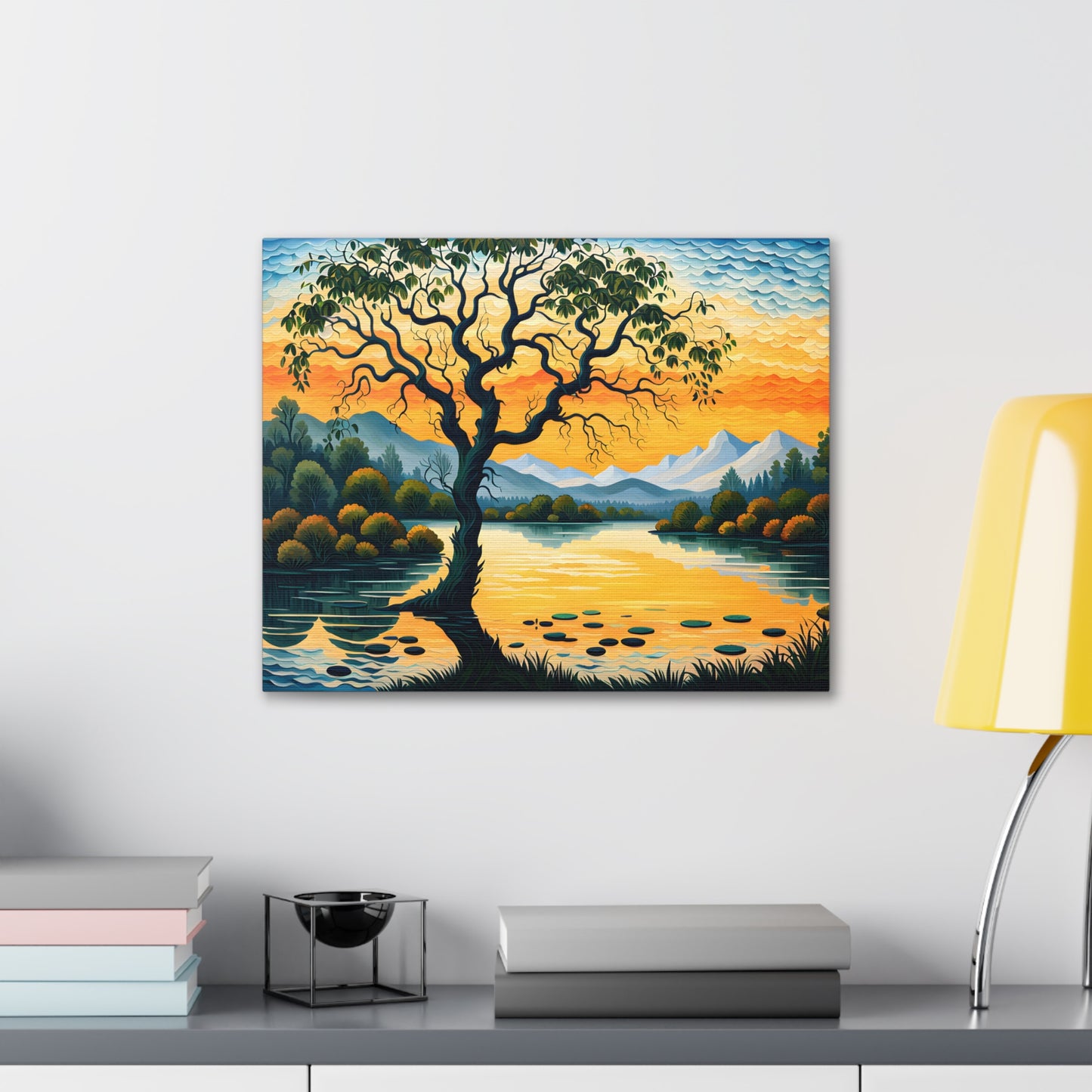 Golden Orchard: Classic Oil Painting Wall Décor