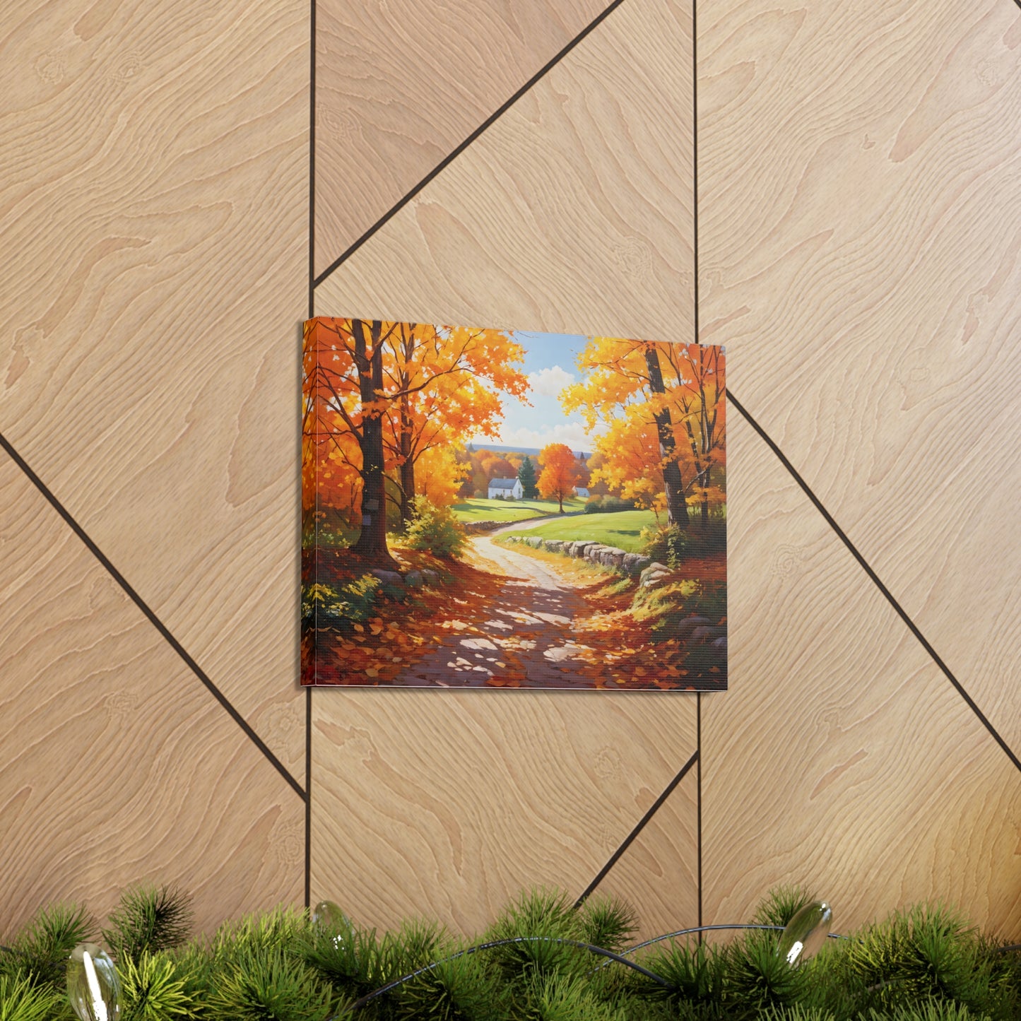 Autumn Serenity: Classic Oil Painting Wall Décor