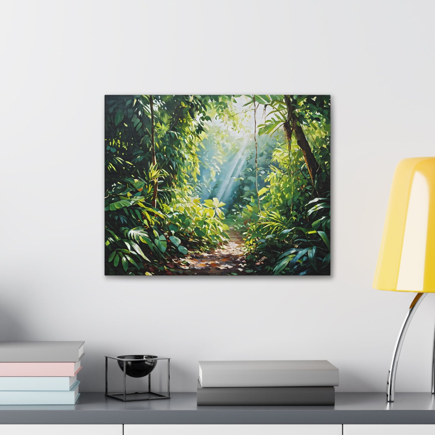 Lush Foliage: Classic Oil Painting Wall Décor