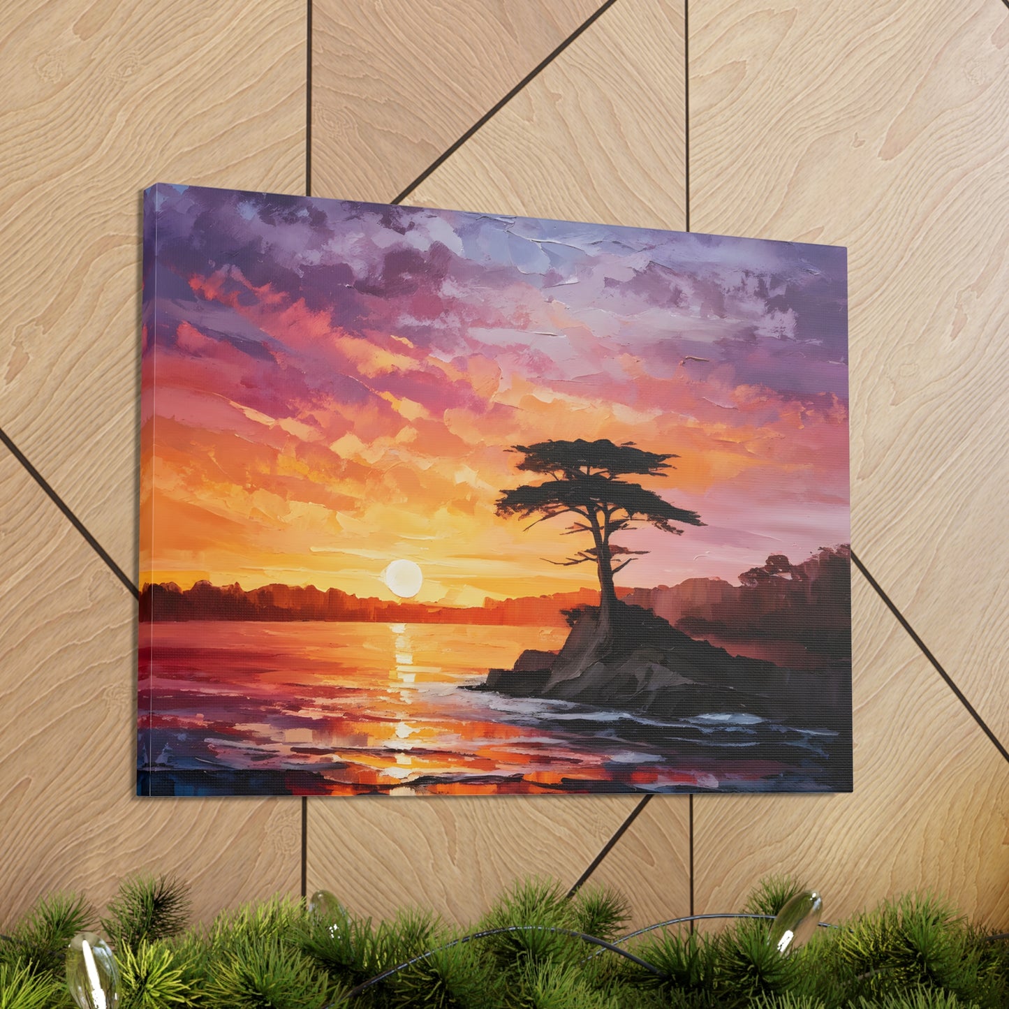 Lake’s Edge: Classic Oil Painting Wall Décor