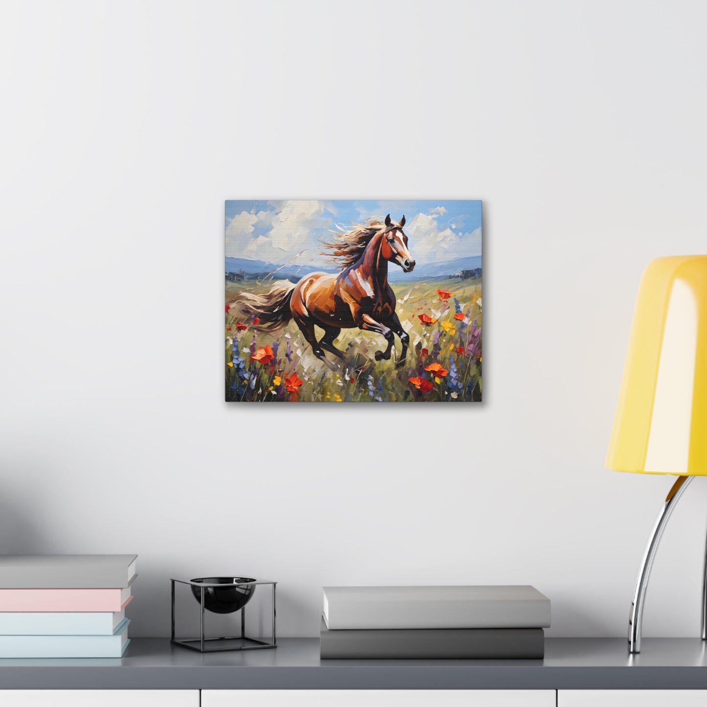 Field of Wild Flowers: Classic Oil Painting Wall Décor