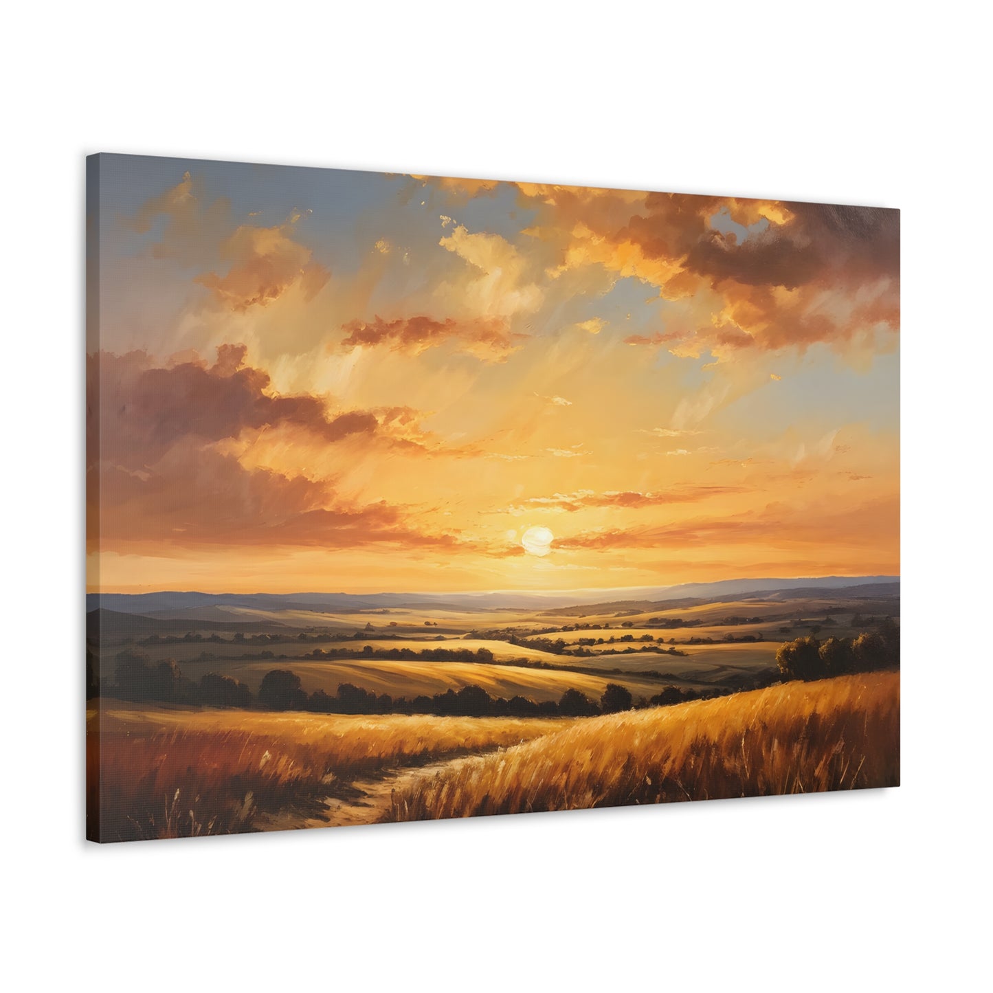 Radiant Horizon: Classic Oil Painting Wall Décor