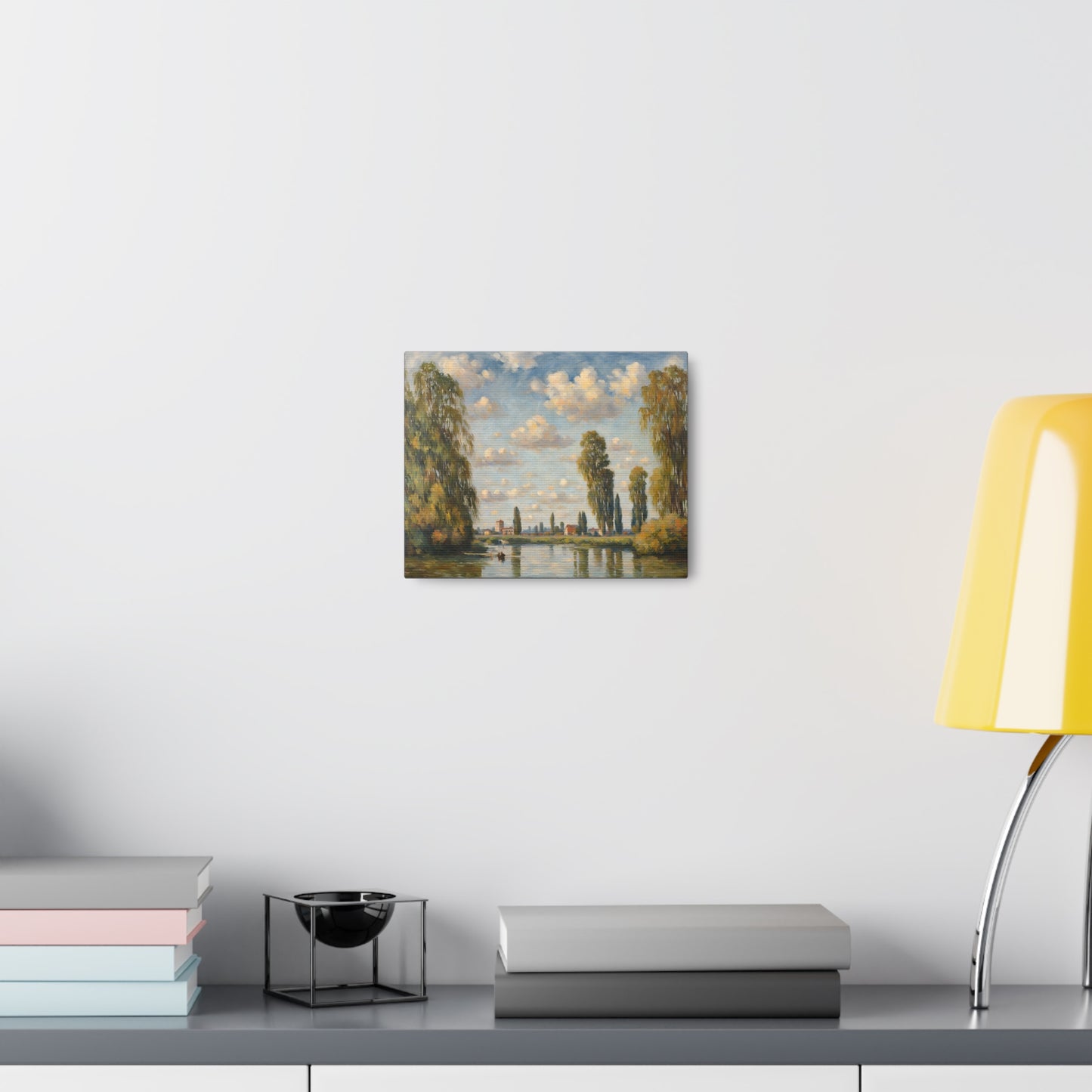 Riverbank Reverie: Classic Oil Painting Wall Décor