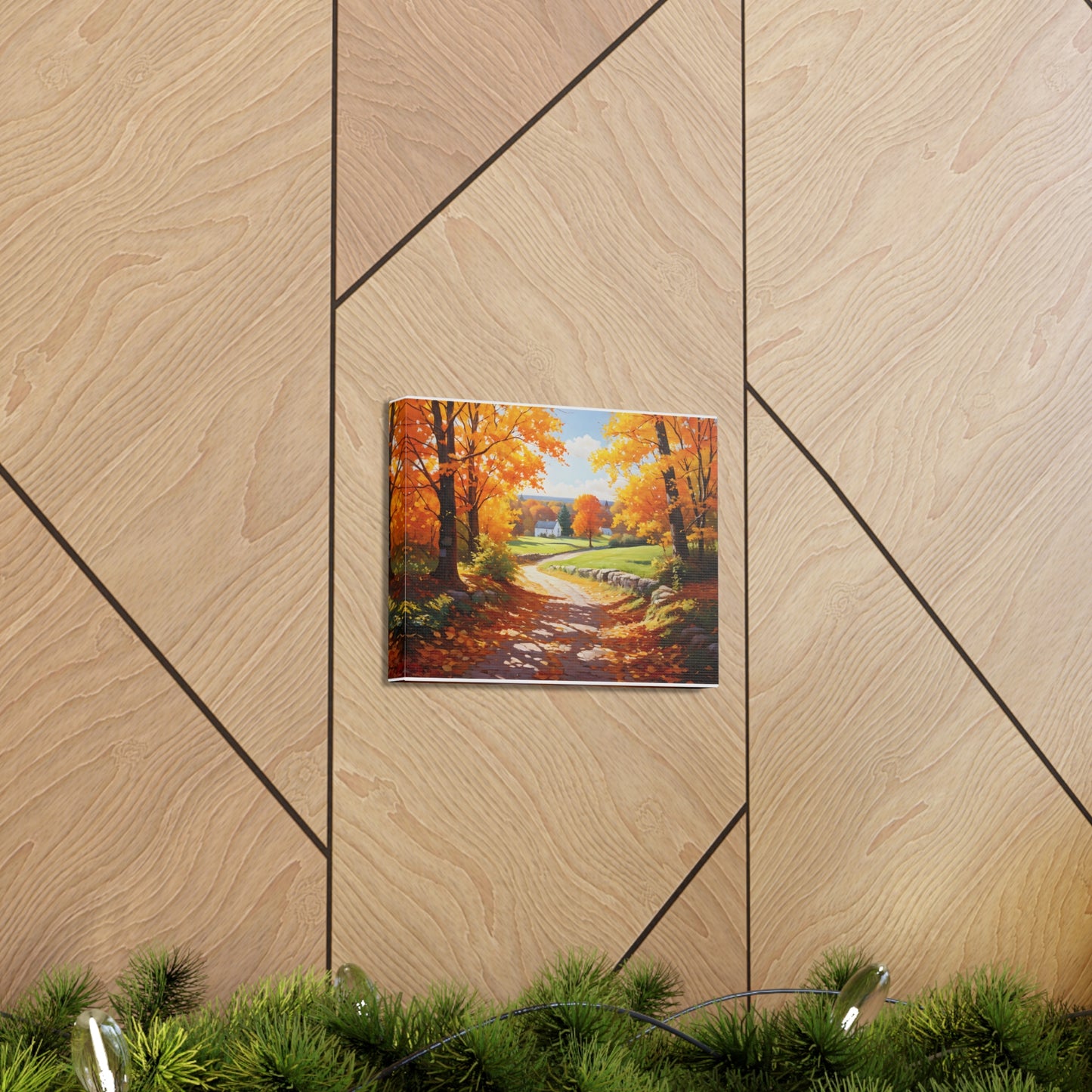 Autumn Serenity: Classic Oil Painting Wall Décor