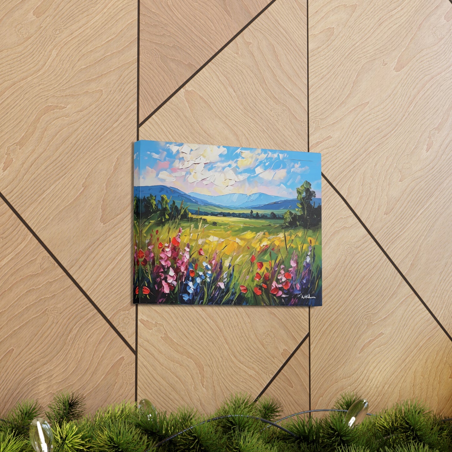 Tranquil Garden: Classic Oil Painting Wall Décor