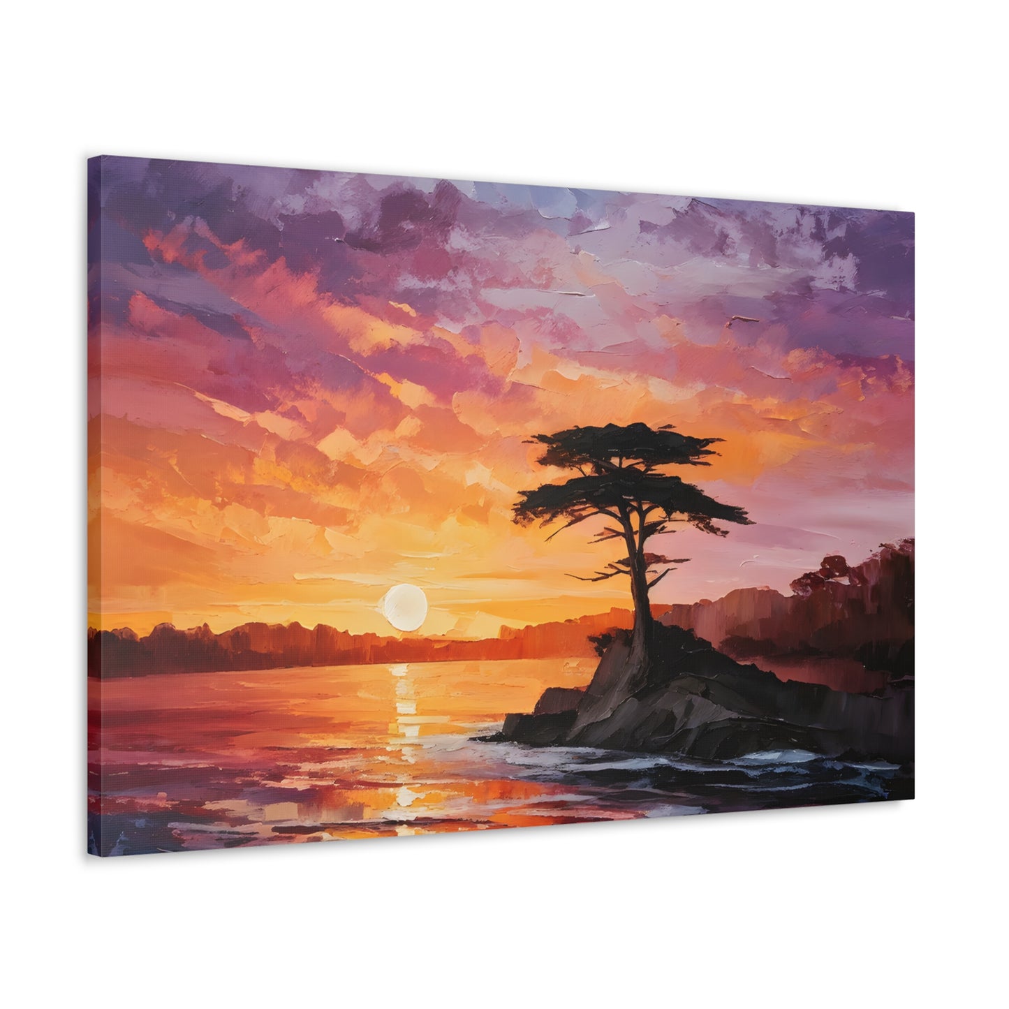 Lake’s Edge: Classic Oil Painting Wall Décor