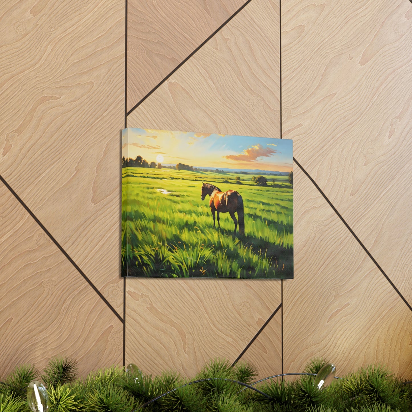 Sunrise Crest: Classic Oil Painting Wall Décor