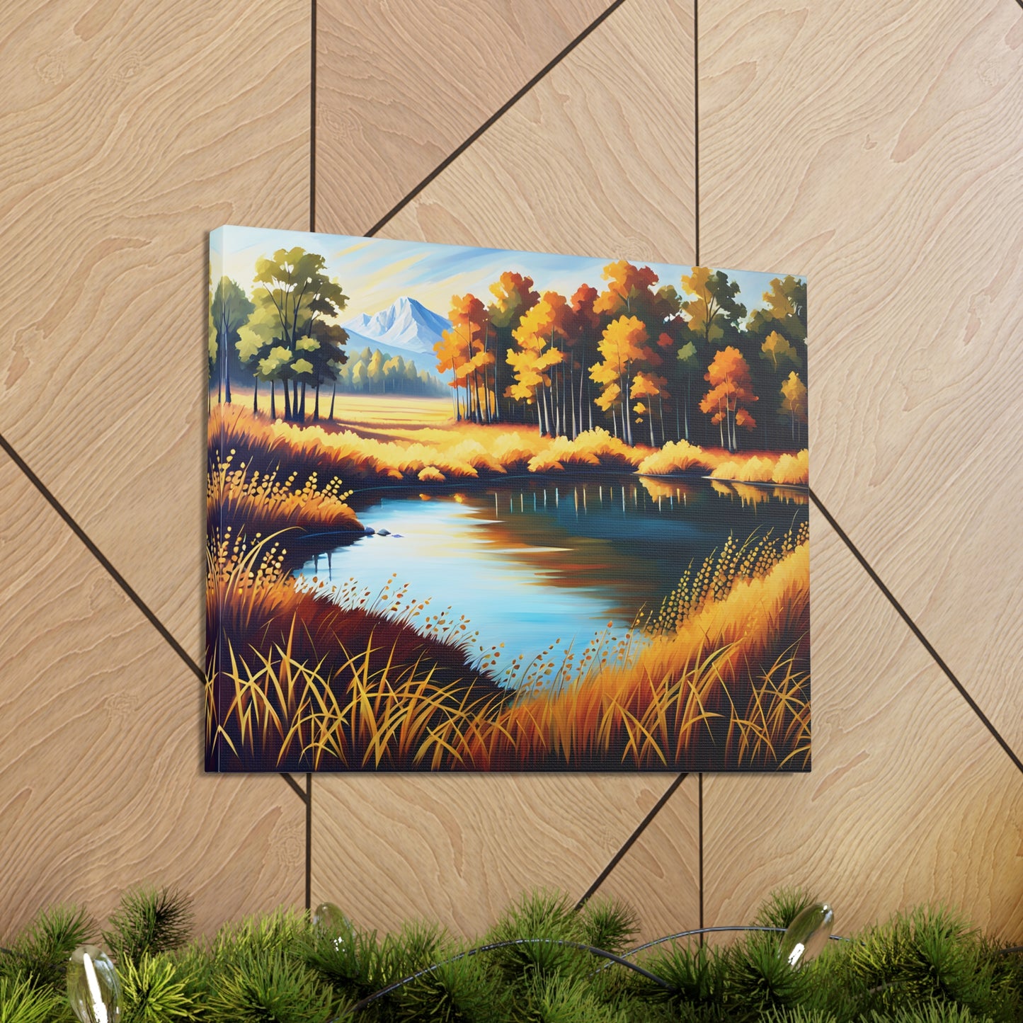 Whispers of Fall: Classic Oil Painting Wall Décor