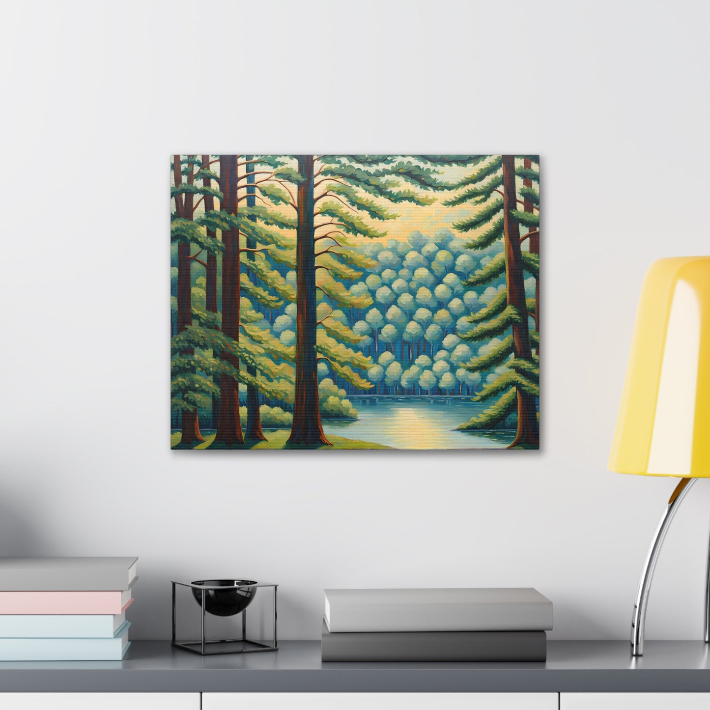 Lush Landscape: Classic Oil Painting Wall Décor