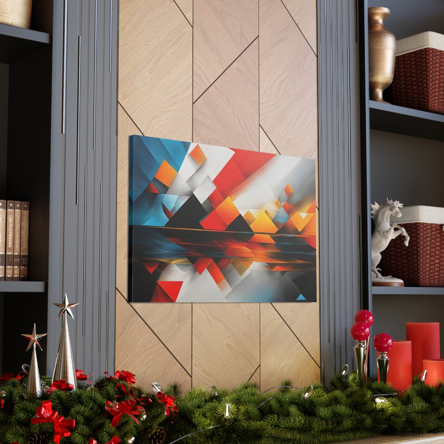 Starlit Horizon: Abstract Wall Décor