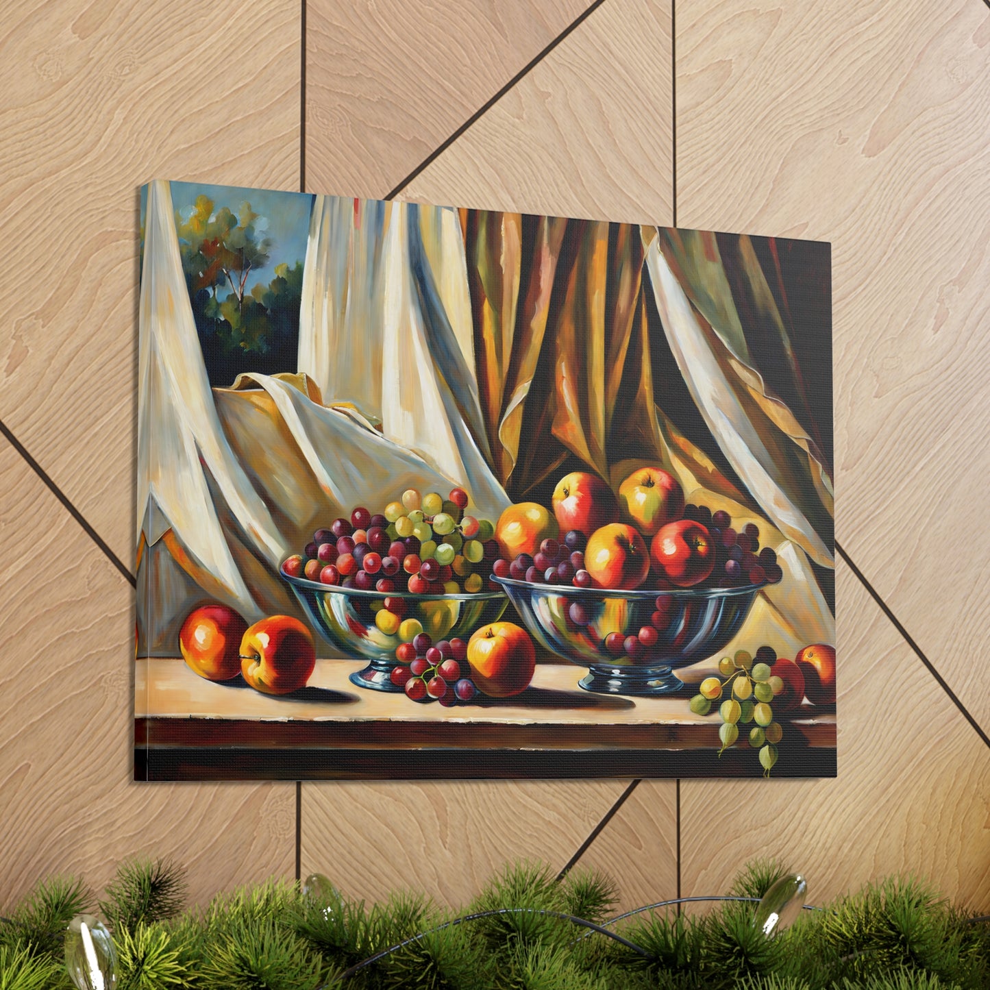 Fruitful Lunch: Classic Oil Painting Wall Décor