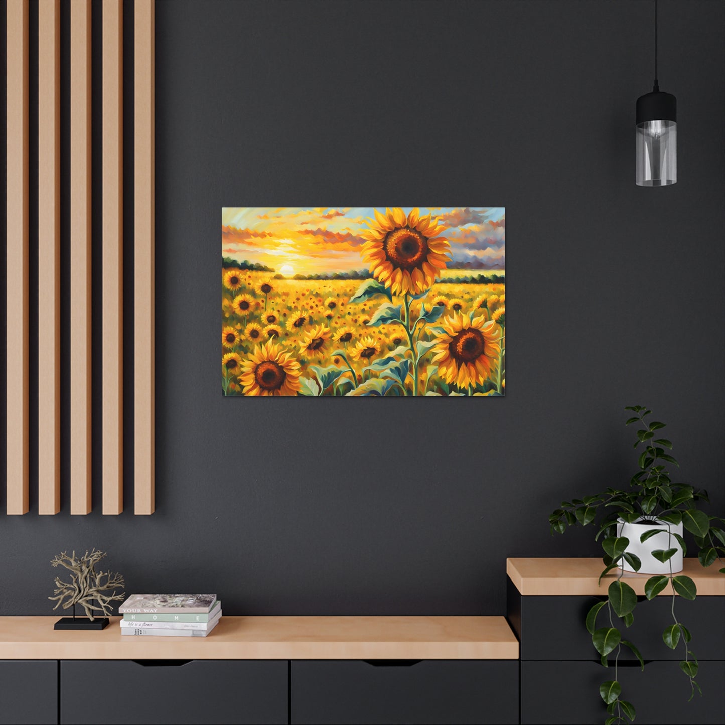 Golden Ridge: Classic Oil Painting Wall Décor