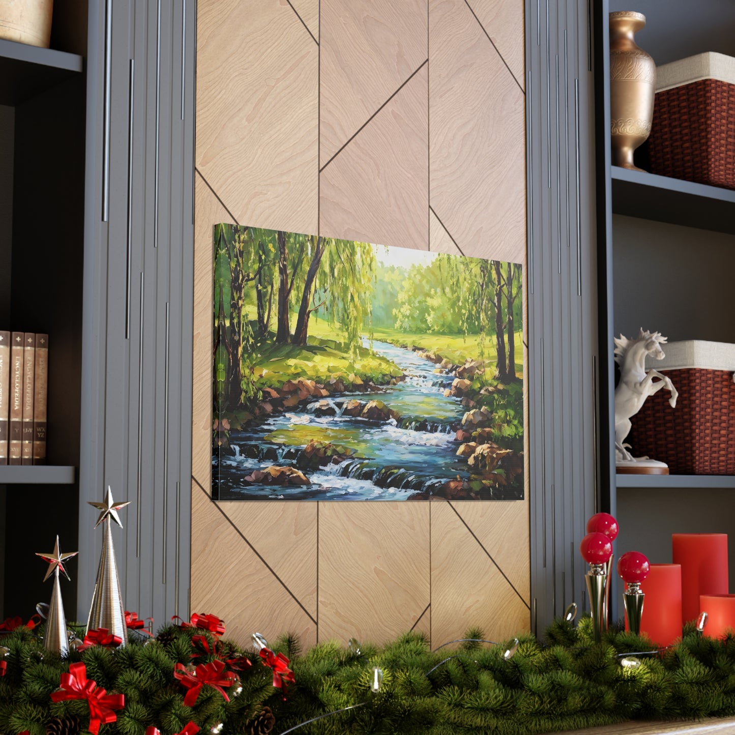 Whispering Glade: Classic Oil Painting Wall Décor