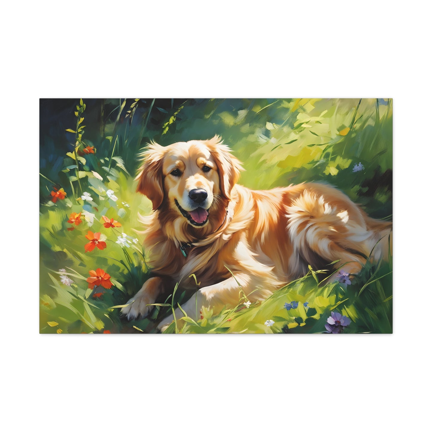 Golden Bluff: Classic Oil Painting Wall Décor