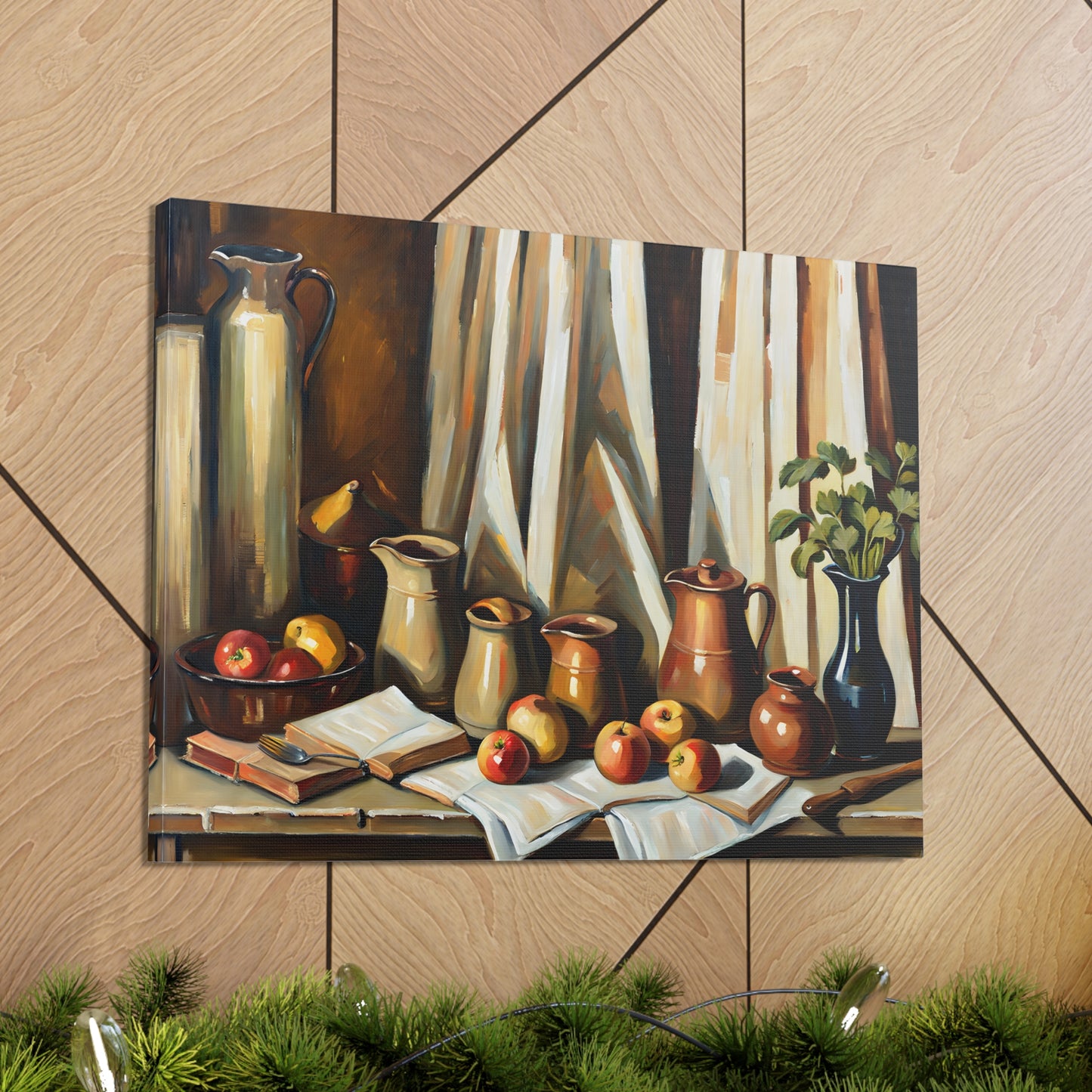 Rustic Kitchen: Classic Oil Painting Wall Décor