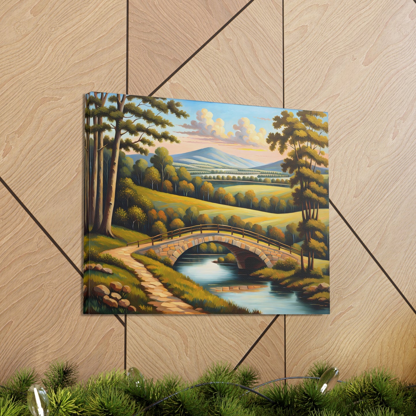 Whispering Ridge: Classic Oil Painting Wall Décor