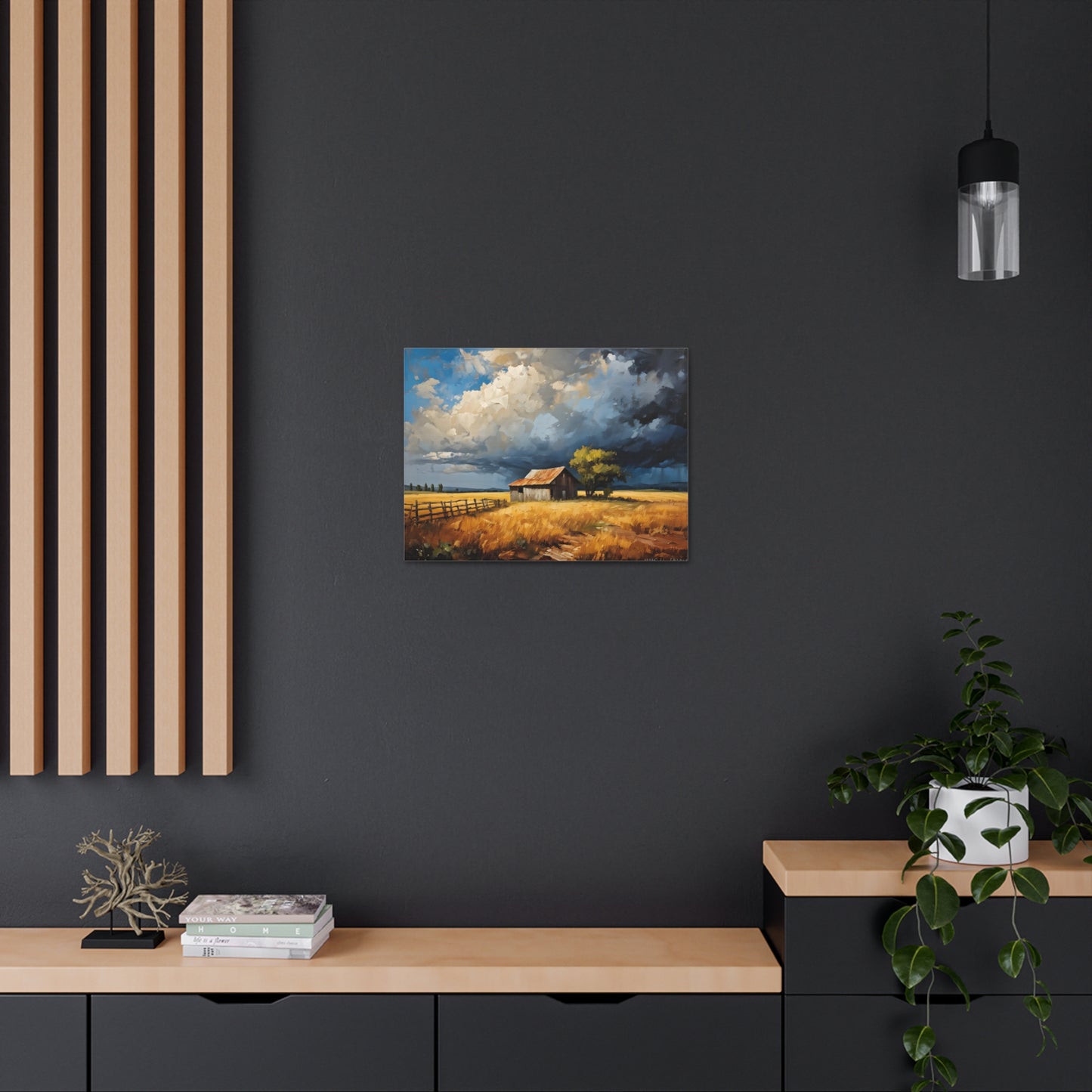 Peaceful Grove: Classic Oil Painting Wall Décor