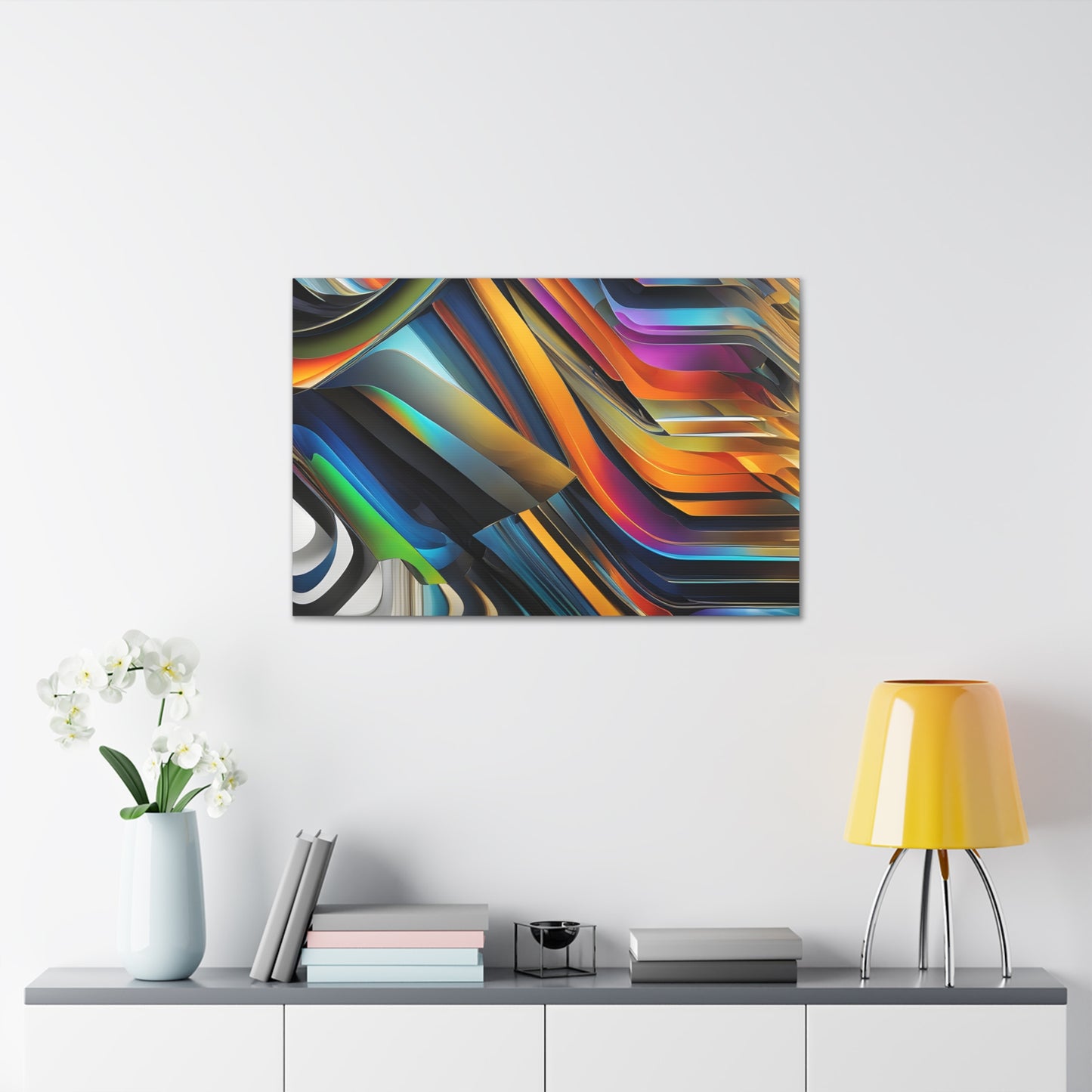 Temporal Waves: Abstract Wall Décor