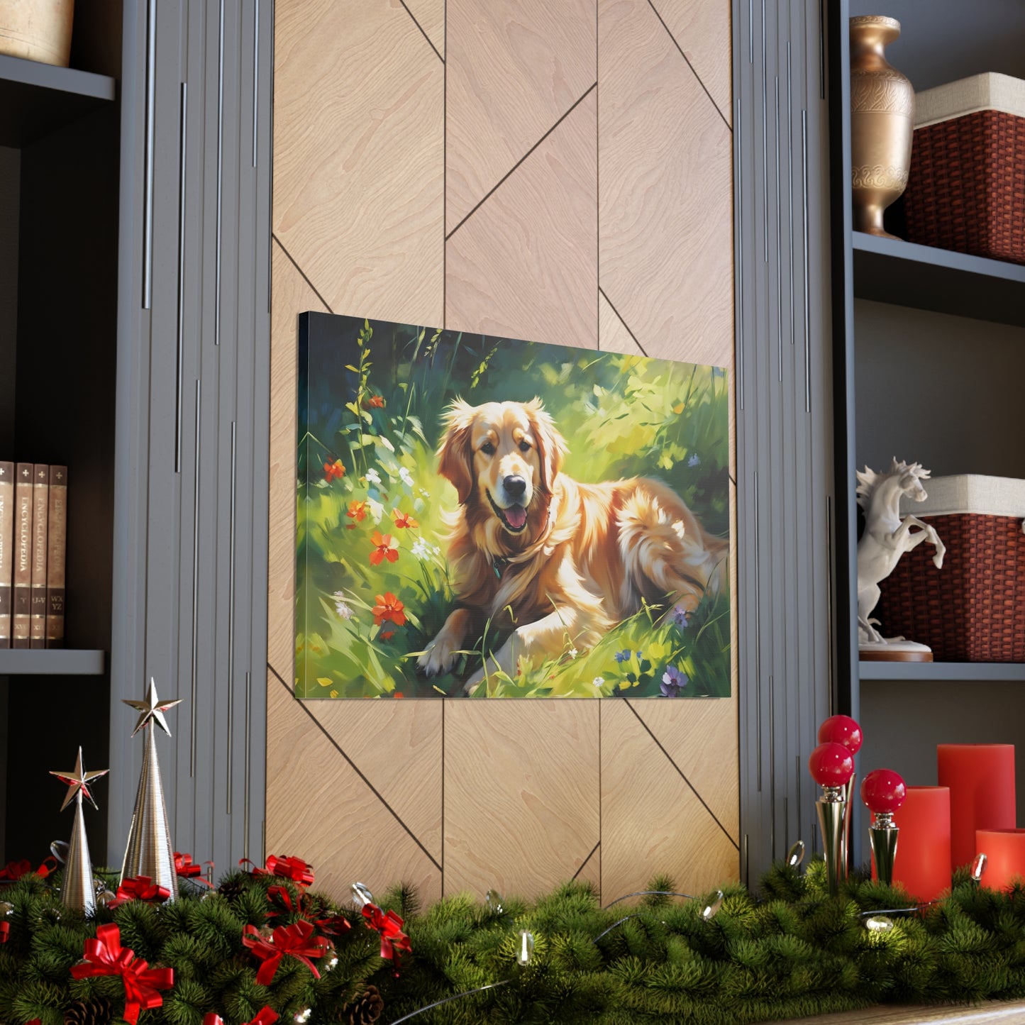 Golden Bluff: Classic Oil Painting Wall Décor