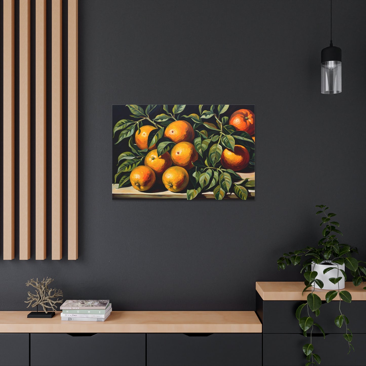 Lush Citrus: Classic Oil Painting Wall Décor