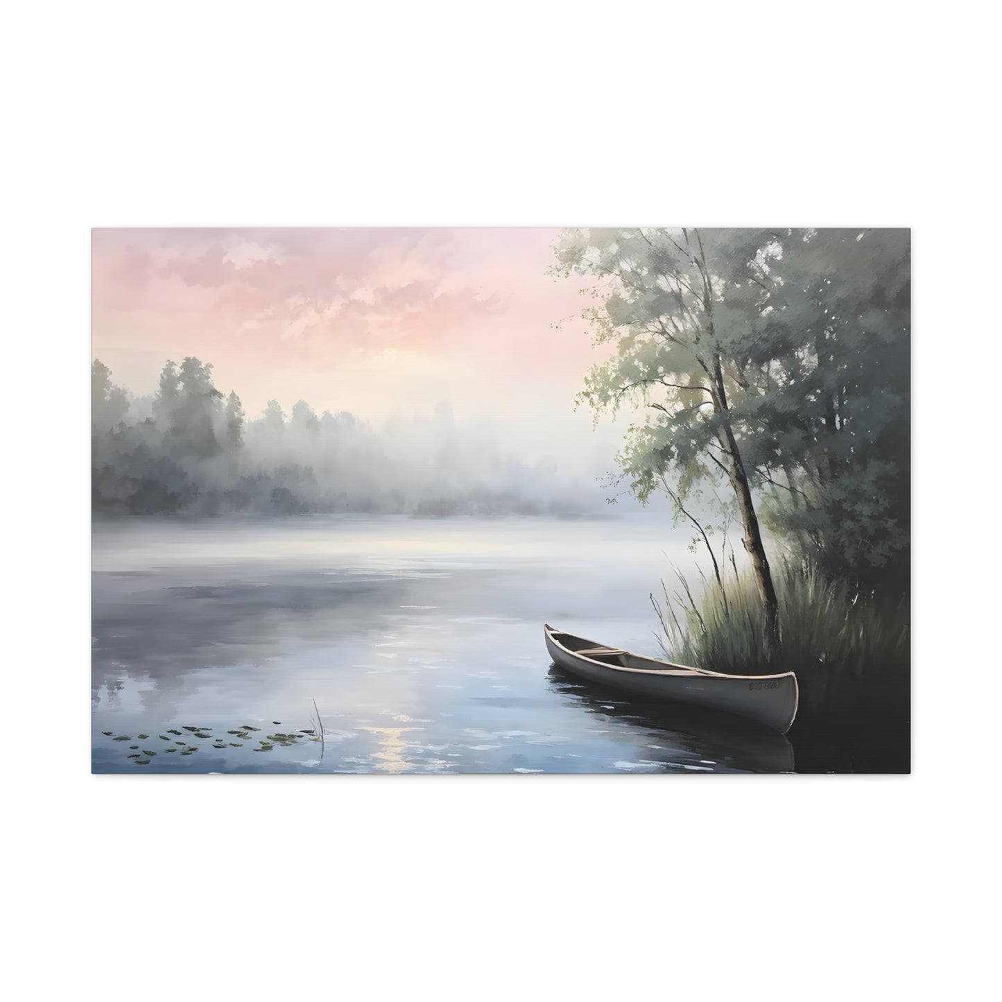 Misty Morning: Classic Oil Painting Wall Décor