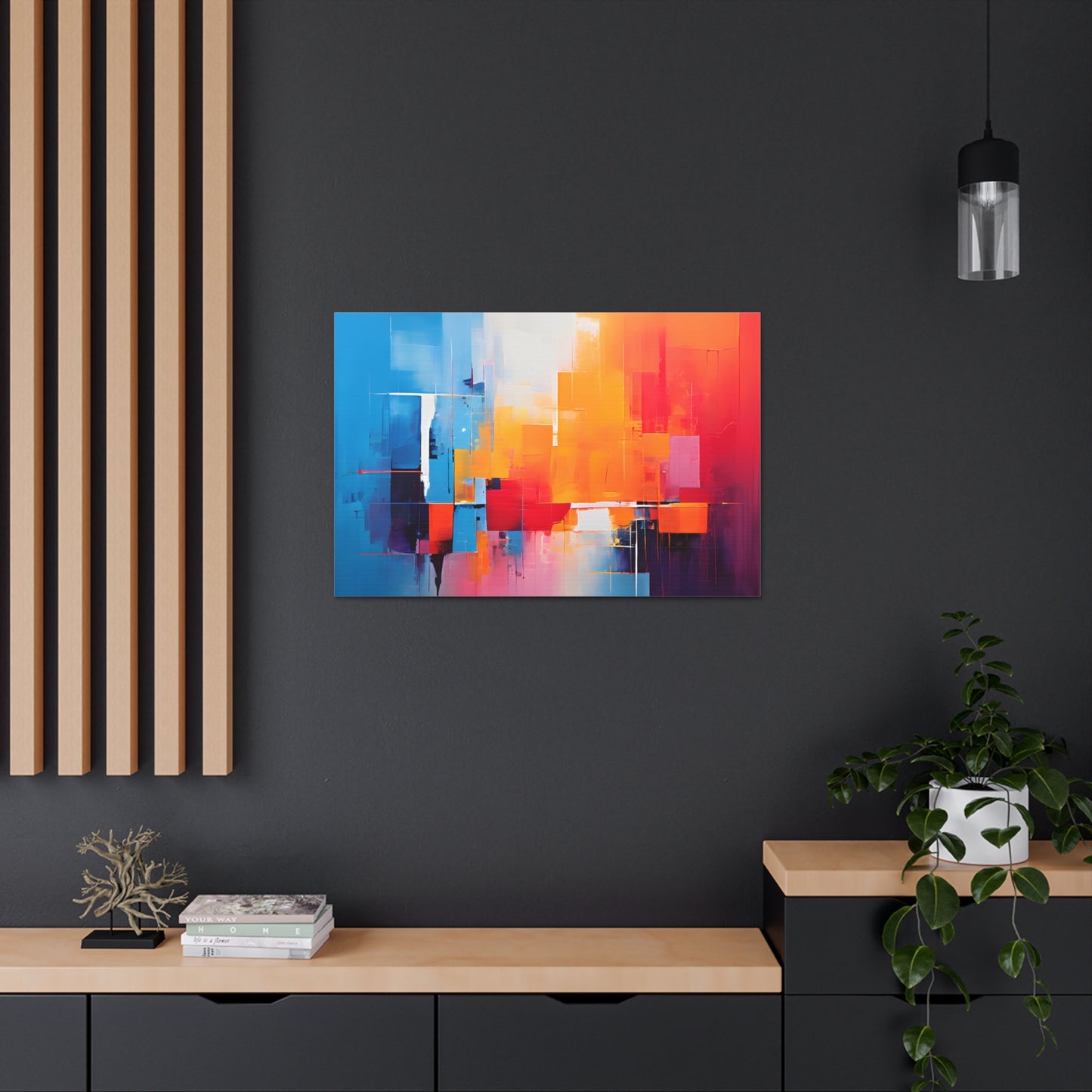 Spectrum Splash: Abstract Wall Décor