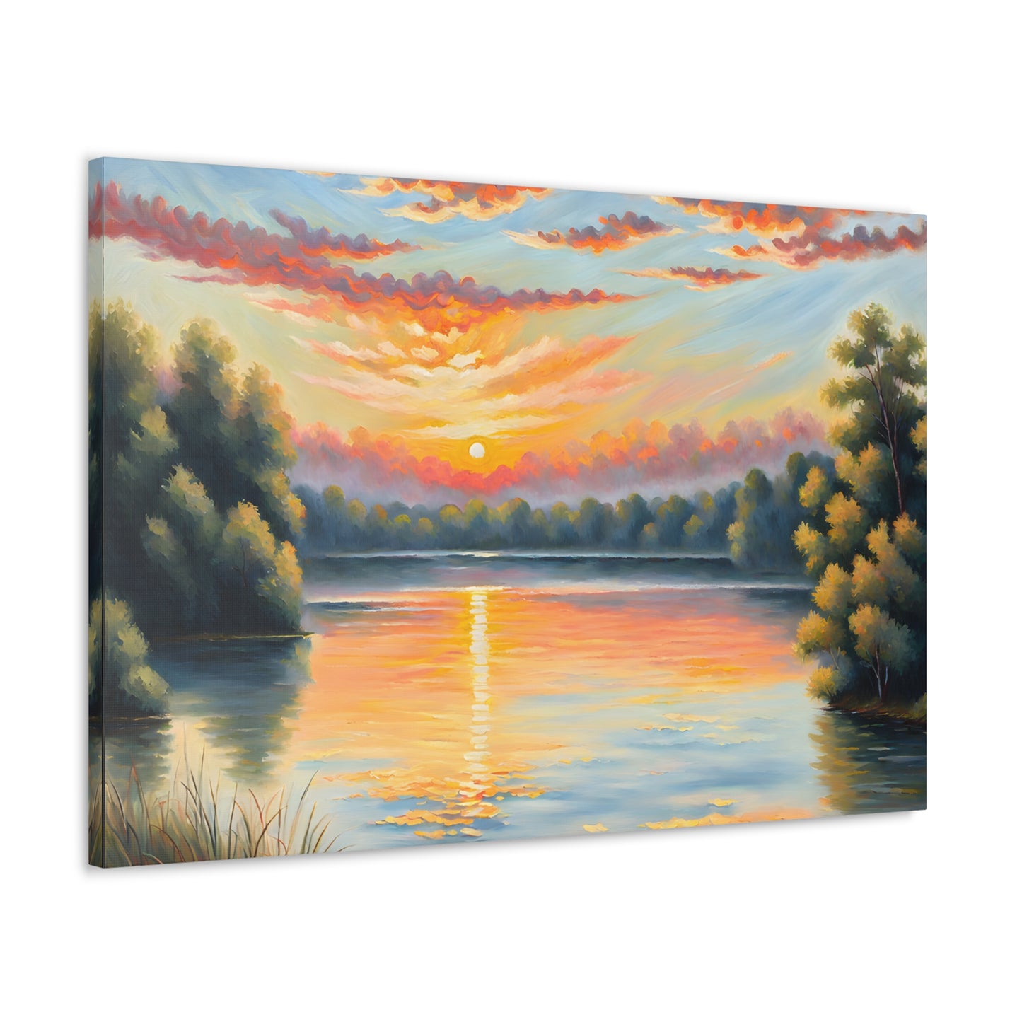 Coastal Mirage: Classic Oil Painting Wall Décor