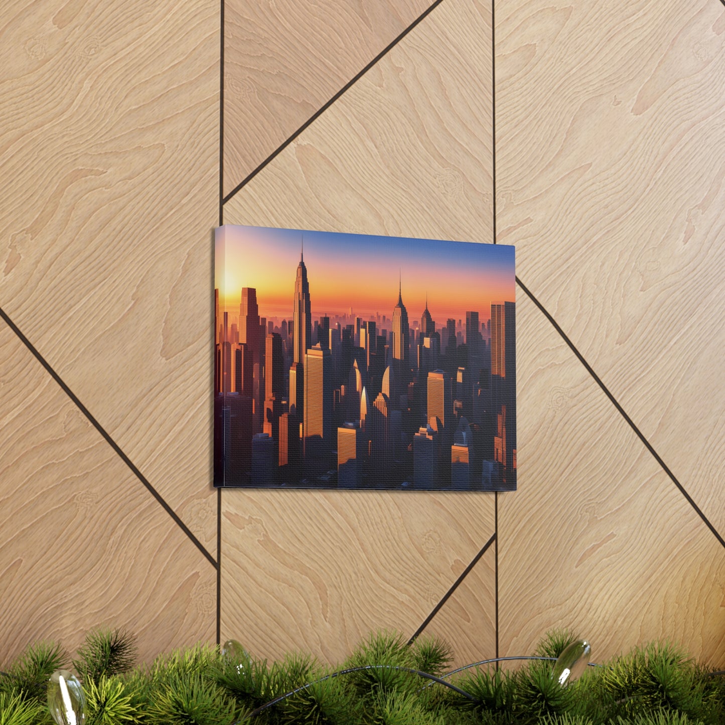 Urban Dawn: Cityscape Wall Décor