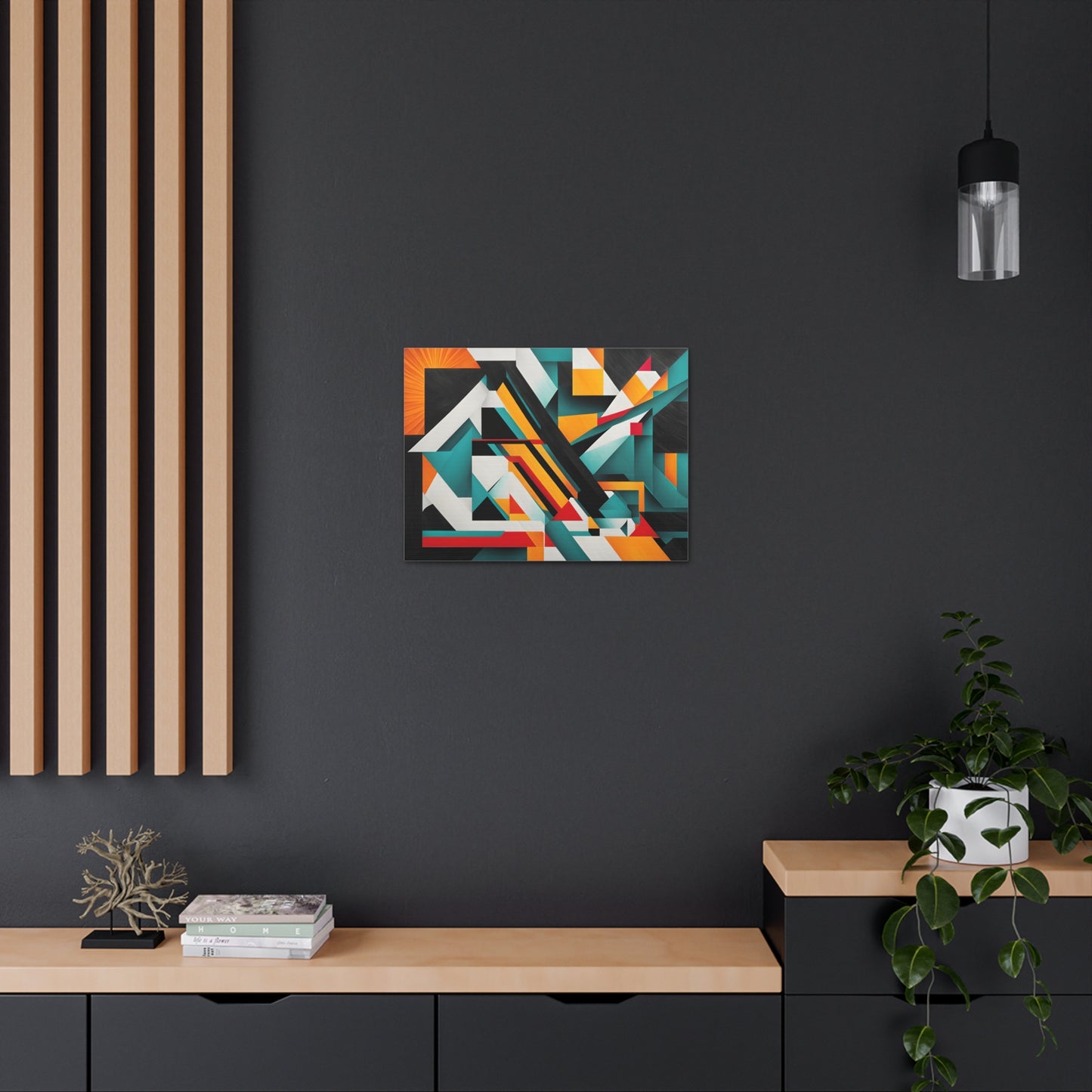 Crystal Pathways: Abstract Wall Décor