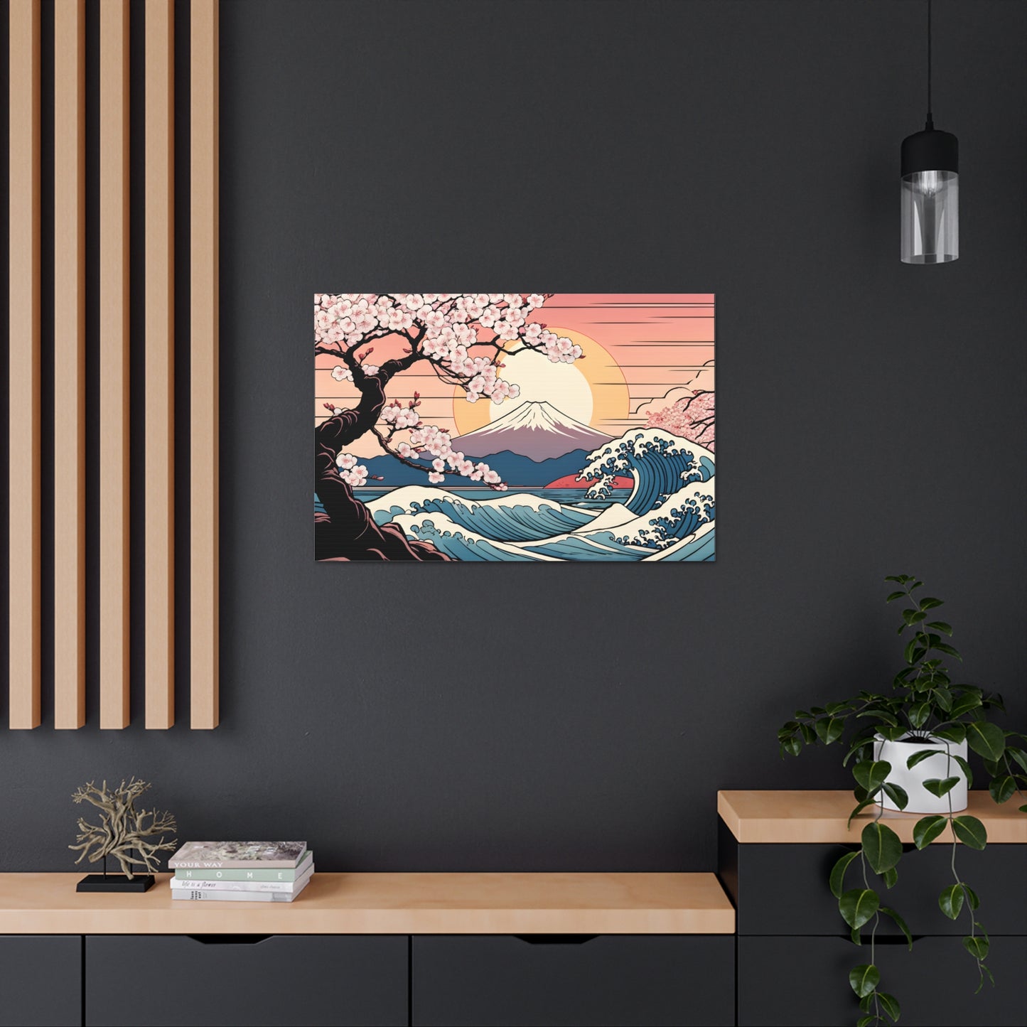 Cherry Blossom Symphony: Ukiyo-e Wall Décor