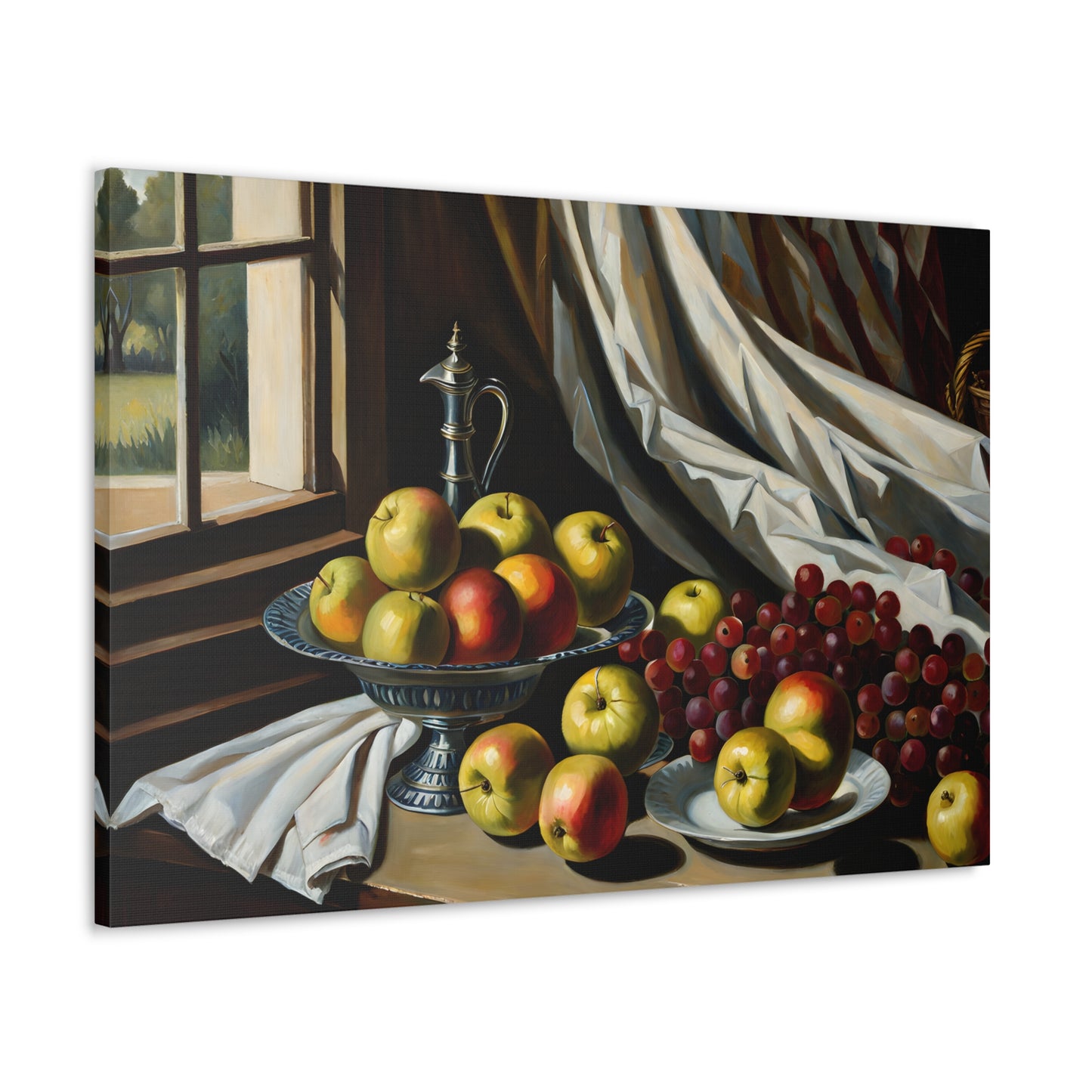 Ripe Platter: Classic Oil Painting Wall Décor