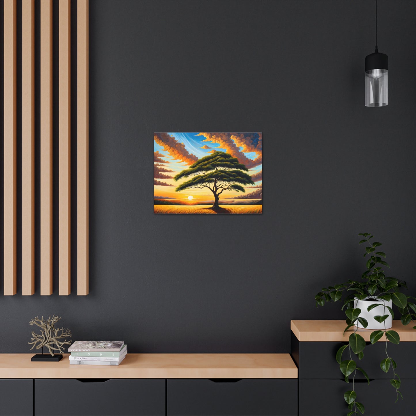 Vast Acacia: Classic Oil Painting Wall Décor