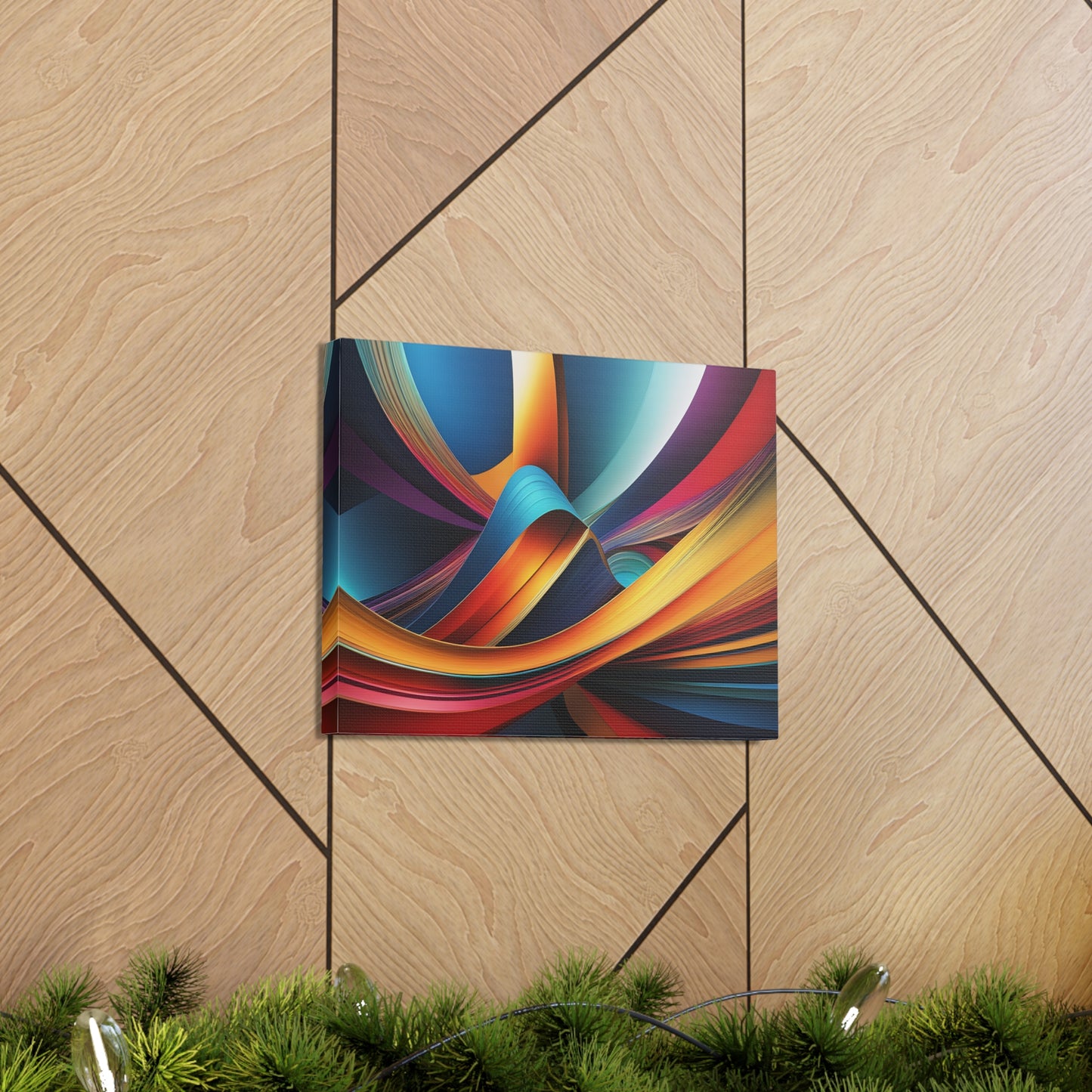 Etheric Waves: Abstract Wall Décor