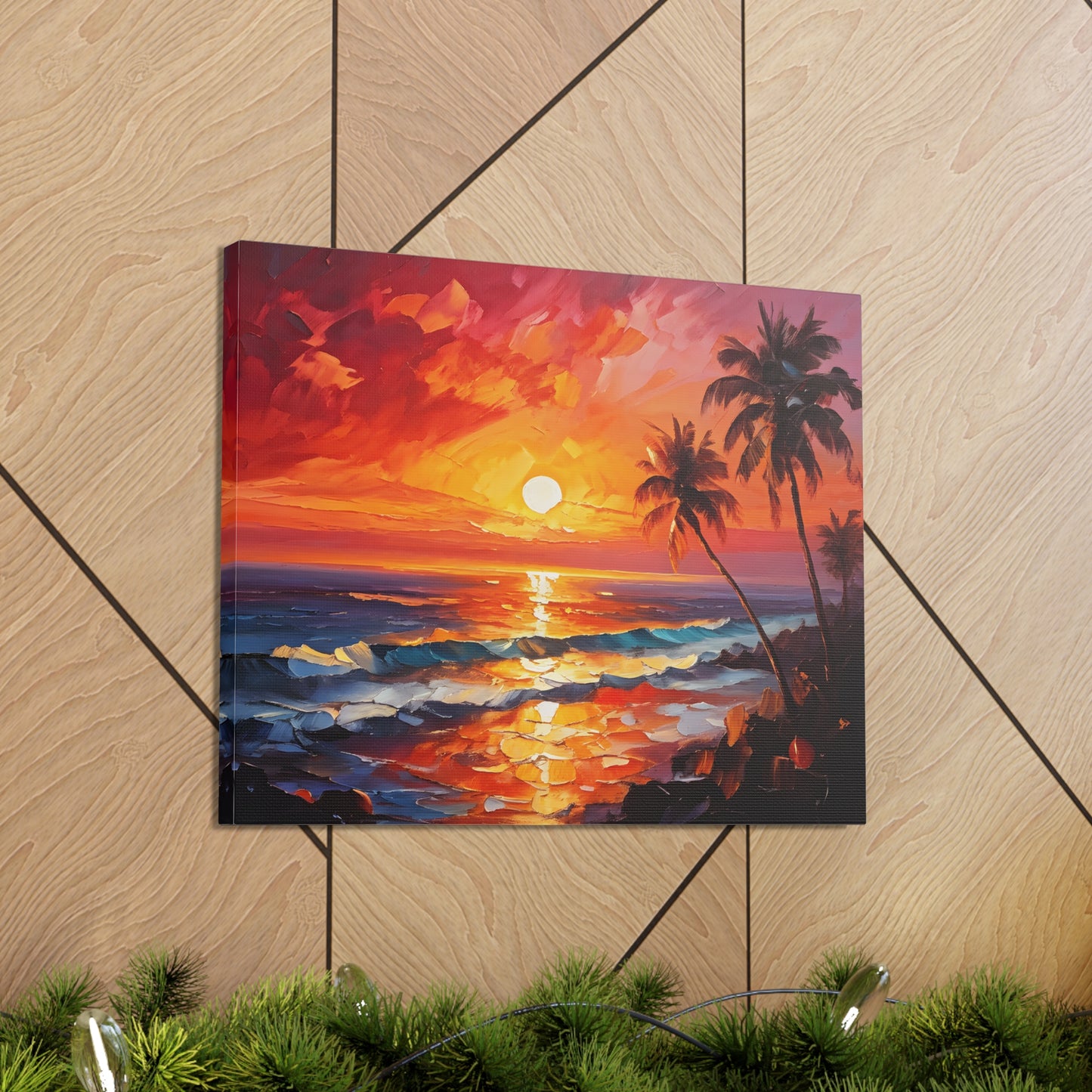 Ocean’s Edge: Classic Oil Painting Wall Décor