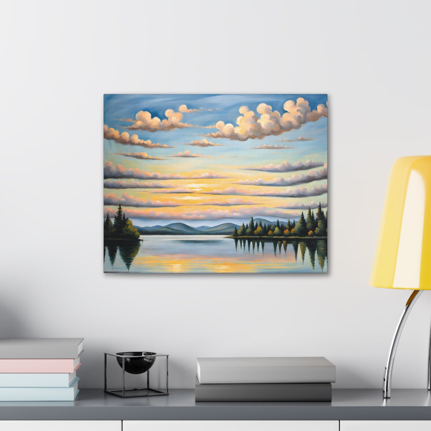 Sunset Ridge: Classic Oil Painting Wall Décor