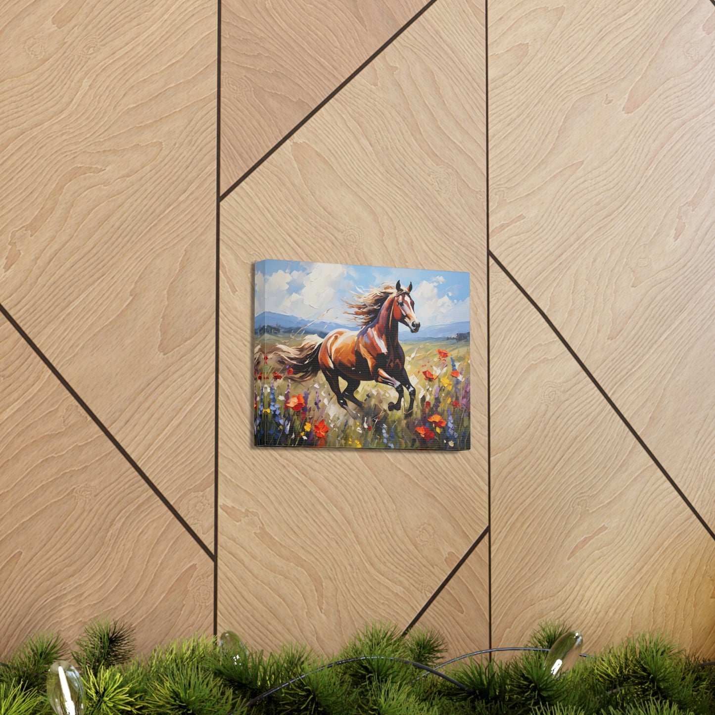 Field of Wild Flowers: Classic Oil Painting Wall Décor