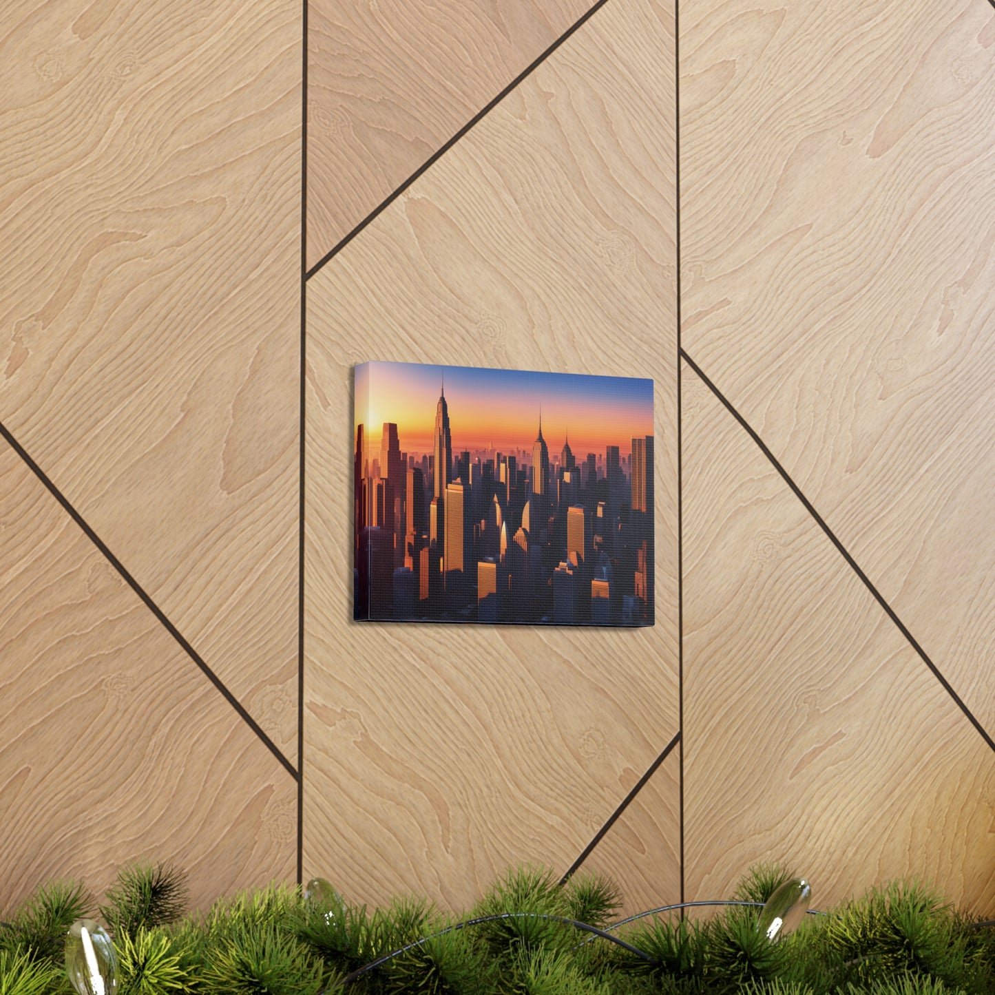 Urban Dawn: Cityscape Wall Décor