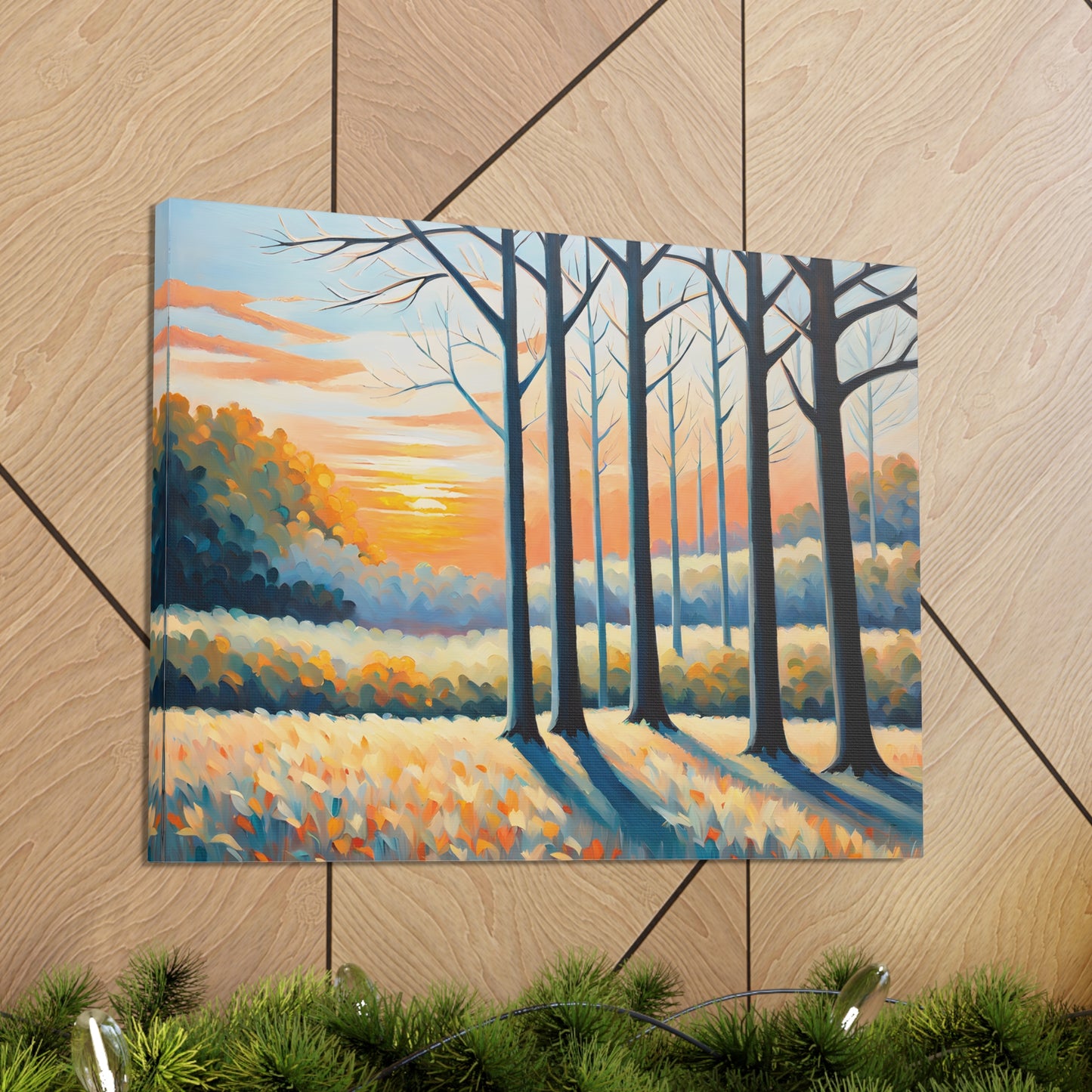 Enchanted Sunrise: Classic Oil Painting Wall Décor