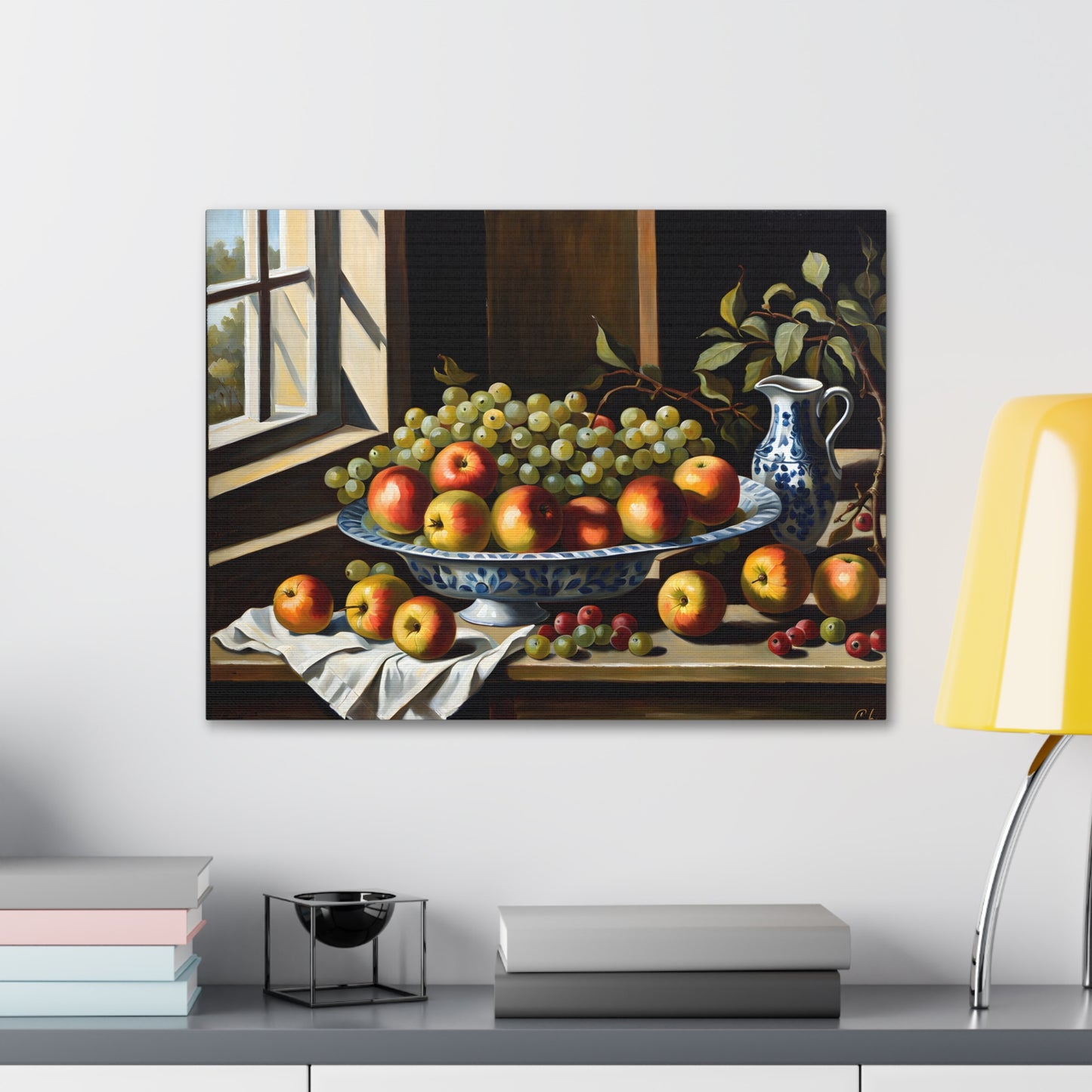 Antique Fruits: Classic Oil Painting Wall Décor