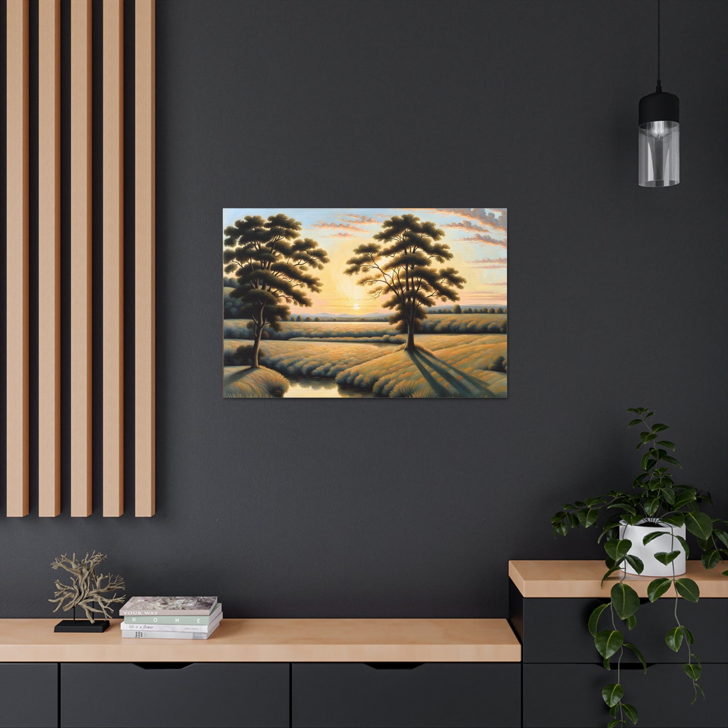 Peaceful Clearing: Classic Oil Painting Wall Décor