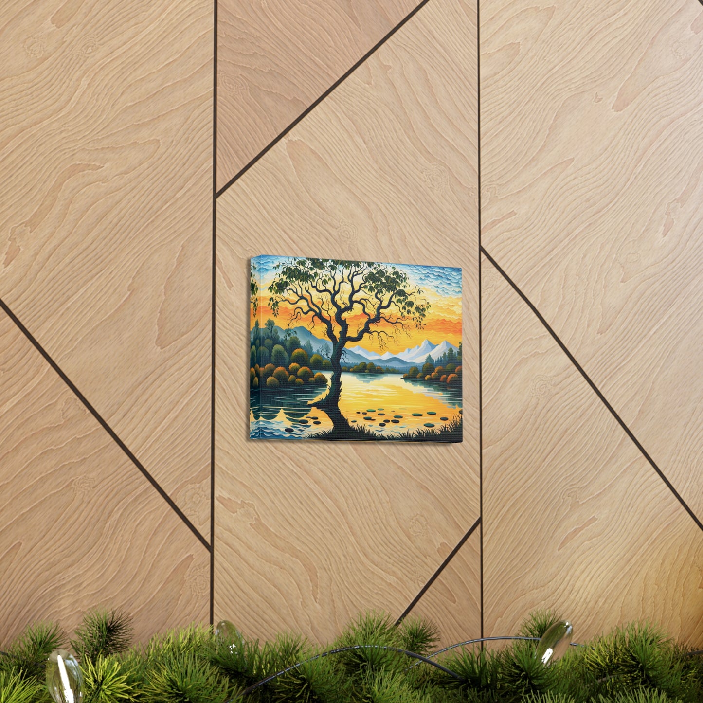 Golden Orchard: Classic Oil Painting Wall Décor