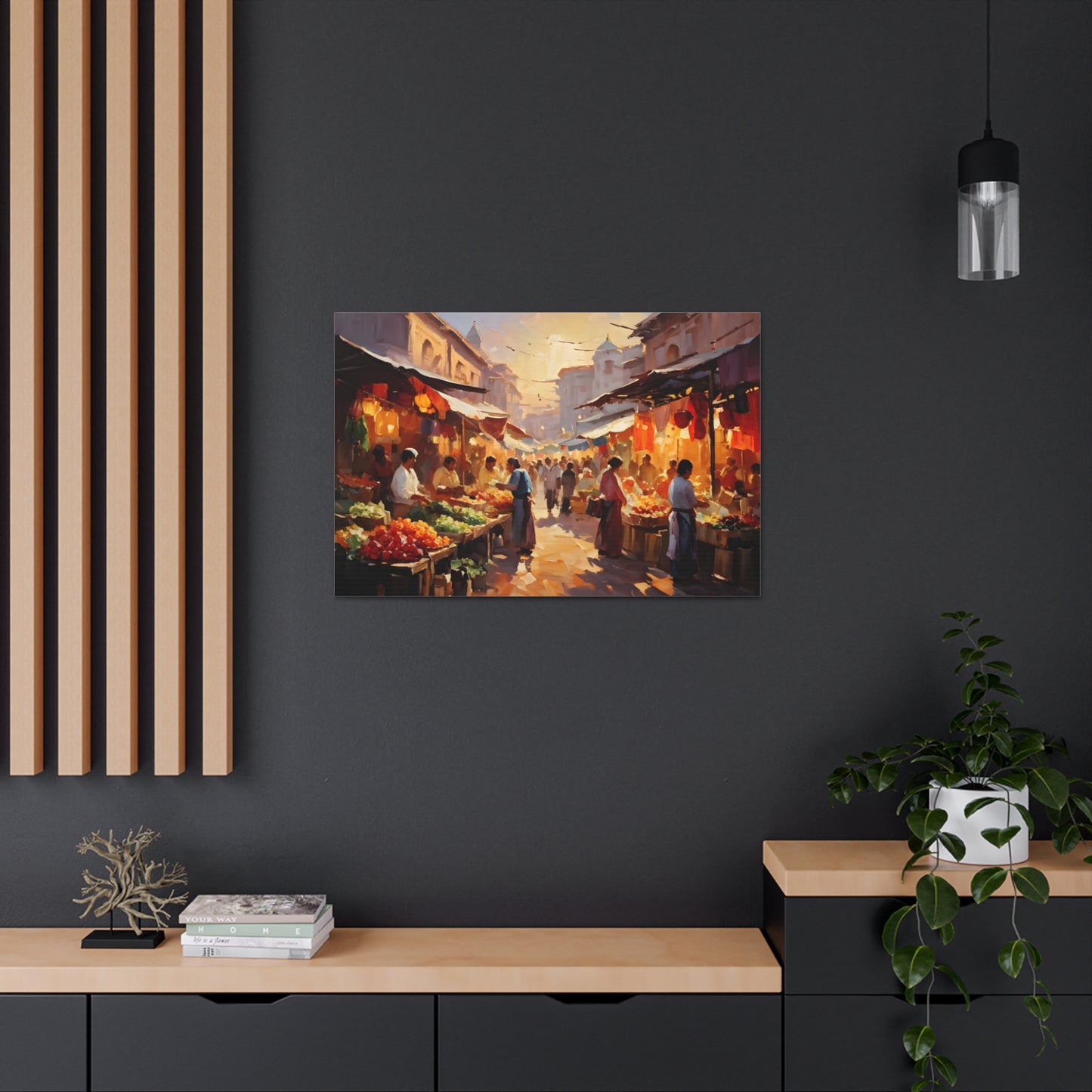 Serene Crossing: Classic Oil Painting Wall Décor