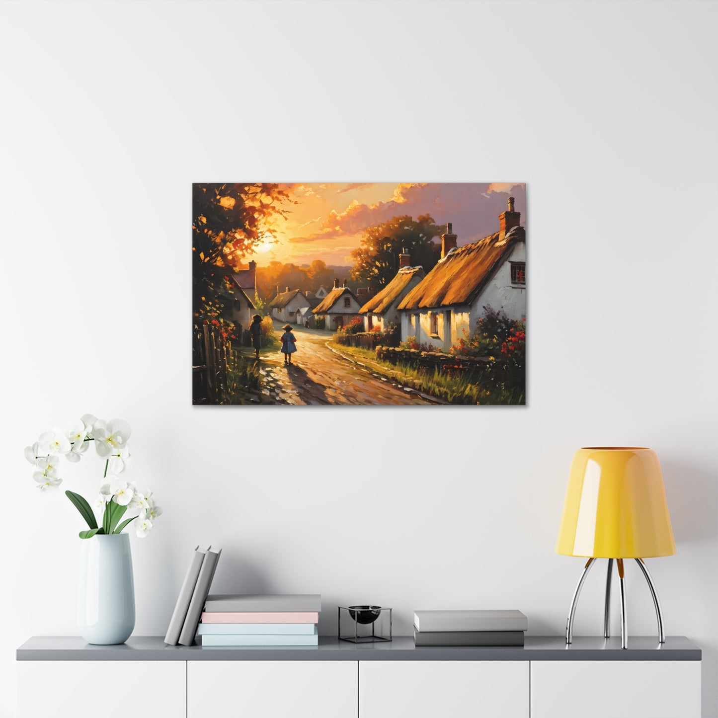 Celestial Skies: Classic Oil Painting Wall Décor