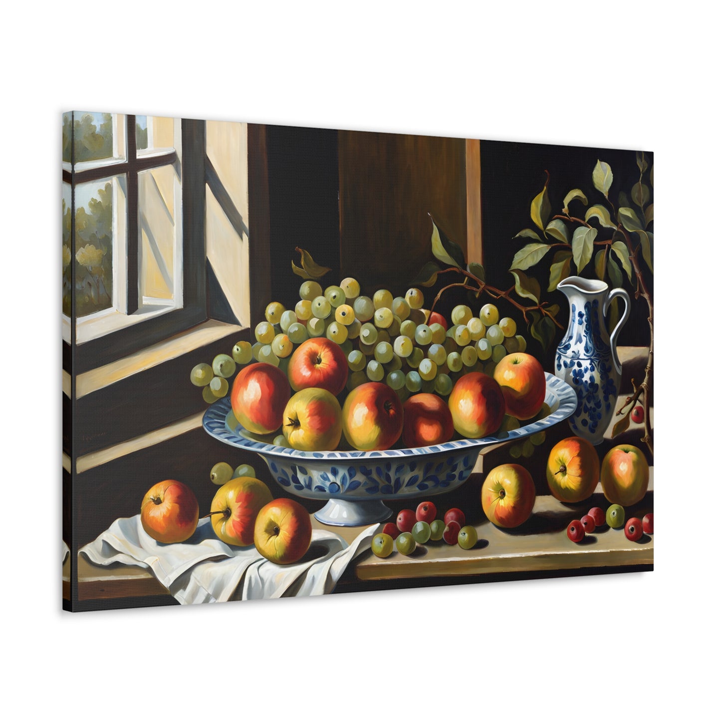 Antique Fruits: Classic Oil Painting Wall Décor