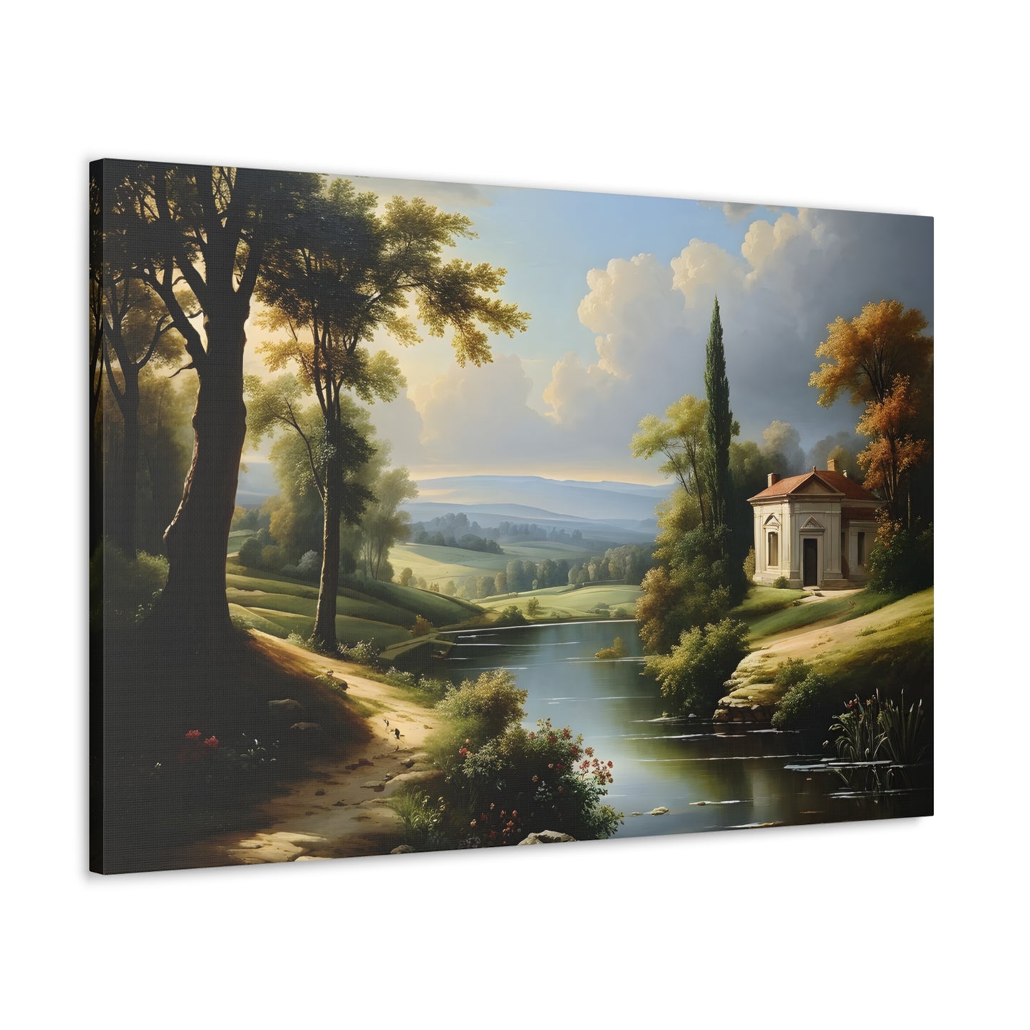 Prairie Solitude: Classic Oil Painting Wall Décor