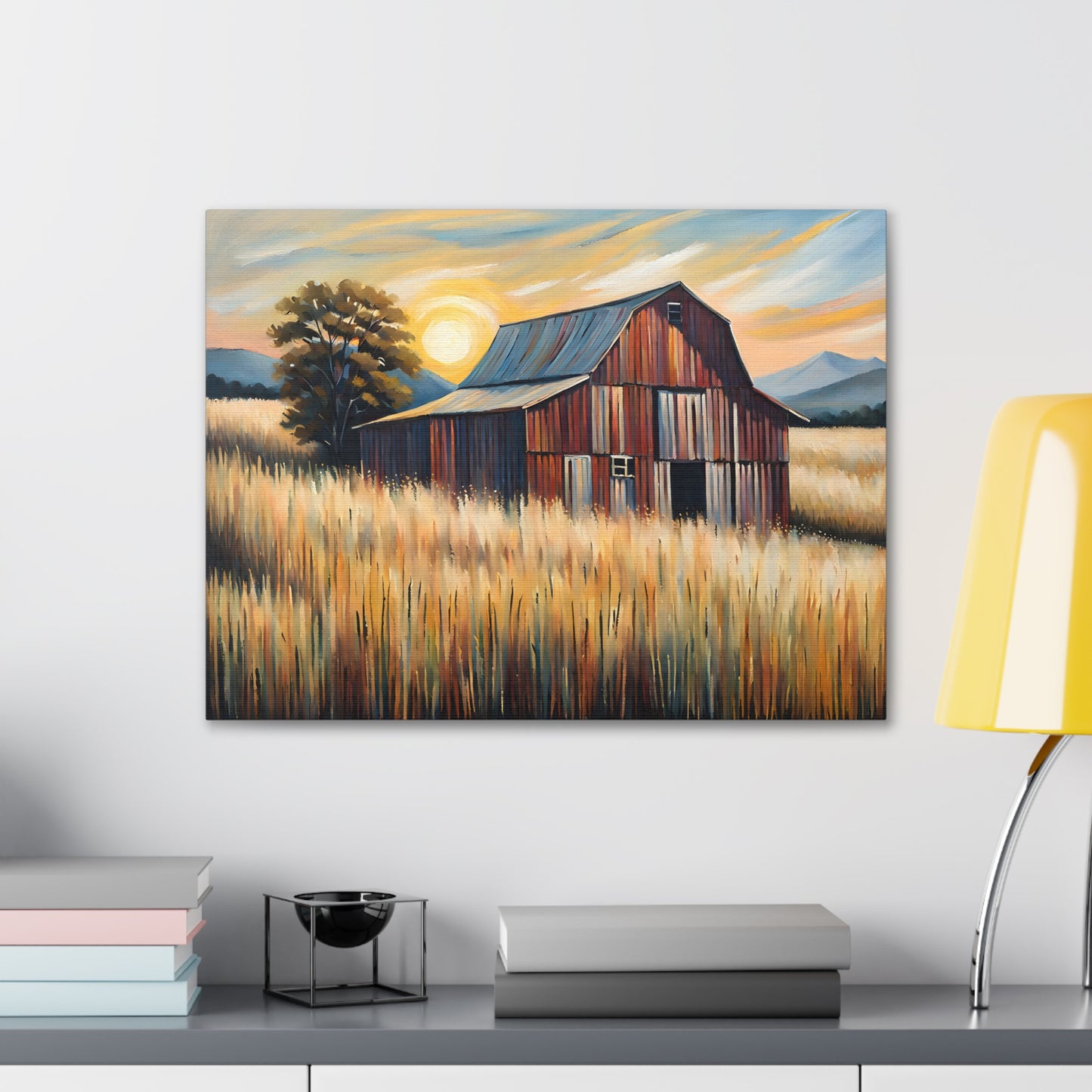 Summer’s Glow: Classic Oil Painting Wall Décor