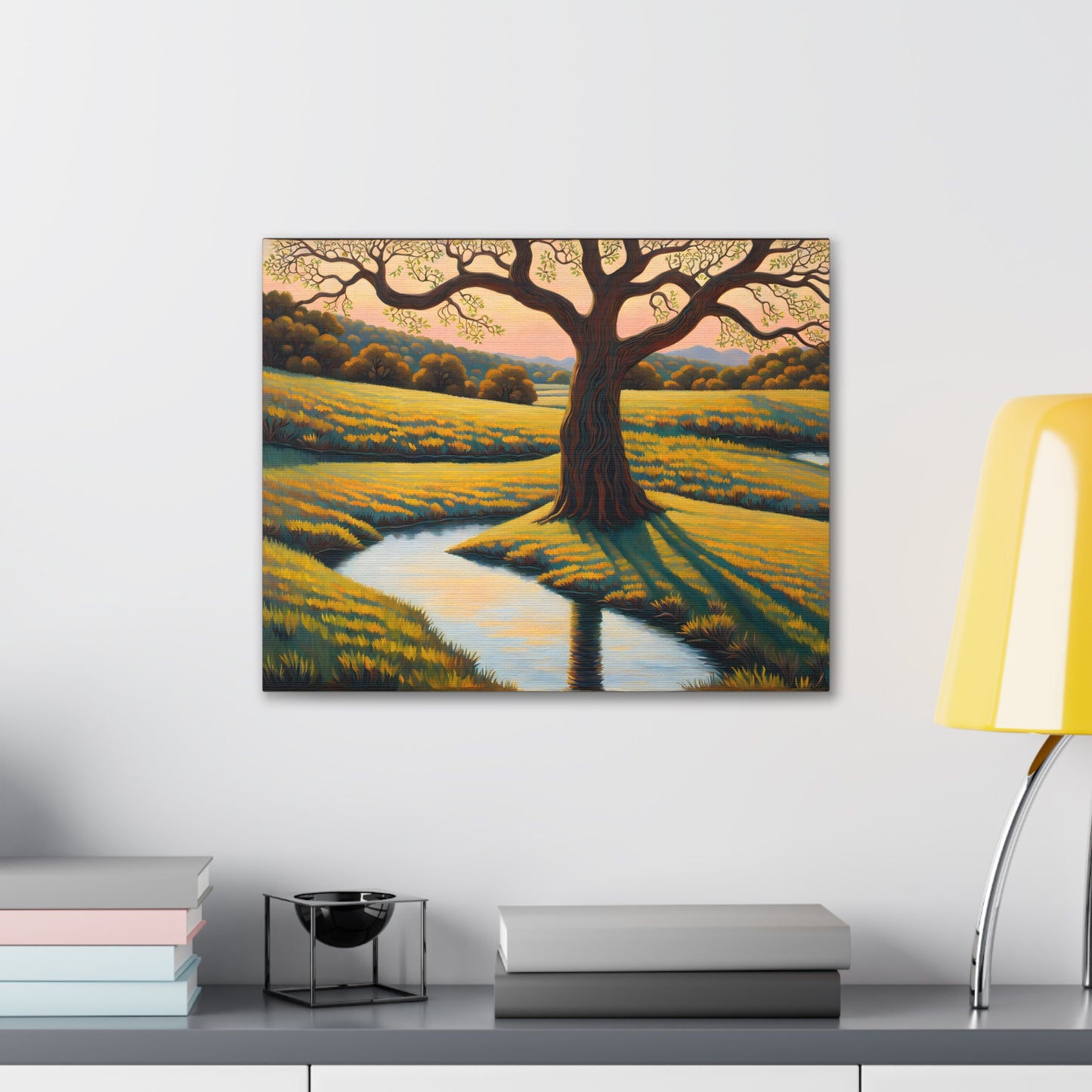 Whispering Field: Classic Oil Painting Wall Décor