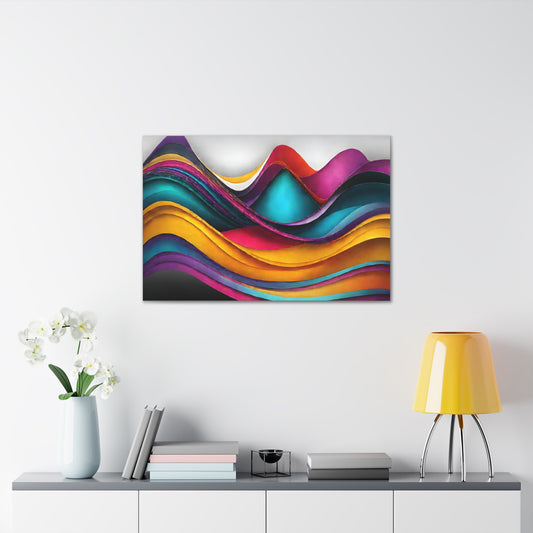 Luminescent Reflections: Abstract Wall Décor