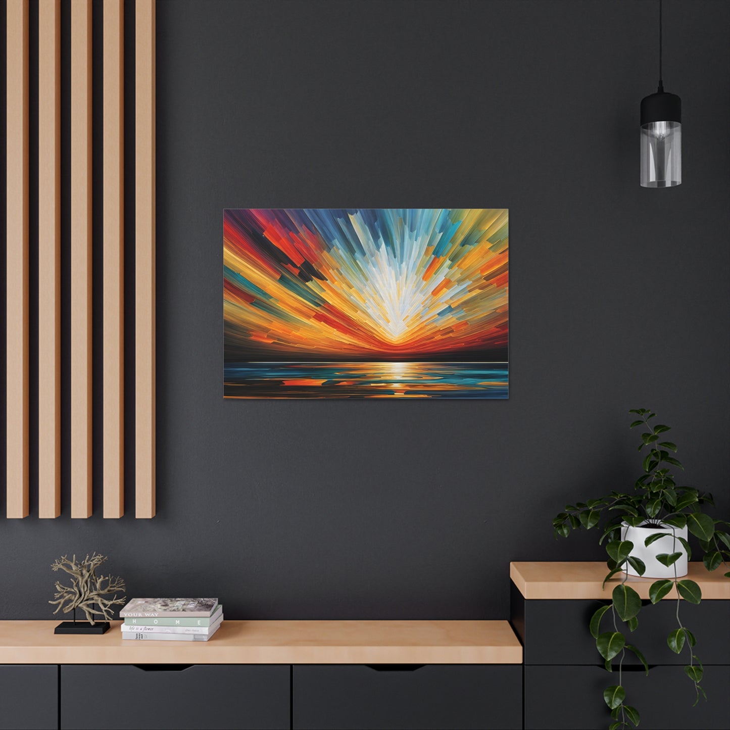 Solar Stream: Abstract Wall Décor